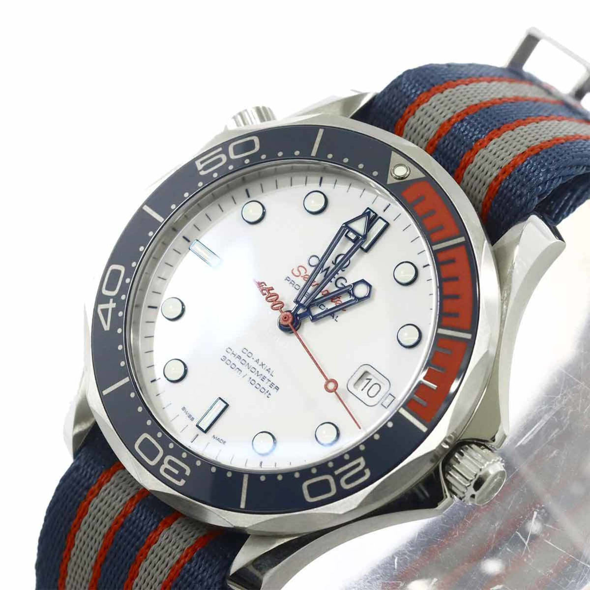 Omega Seamaster Diver 300 Co-Axial Commander 212.32.41.20.04.001 White Dial 41mm Watch