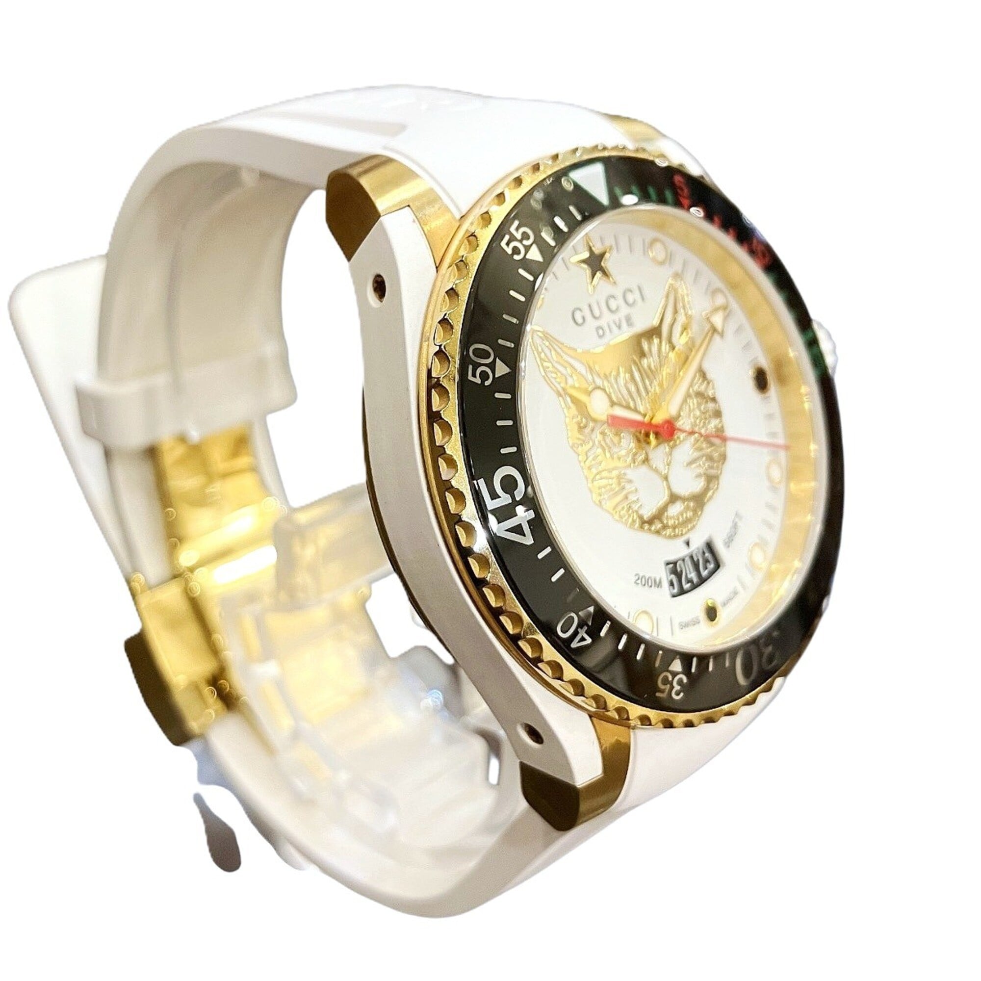 Gucci Dive 136.3 Gold Dial 40mm Watch