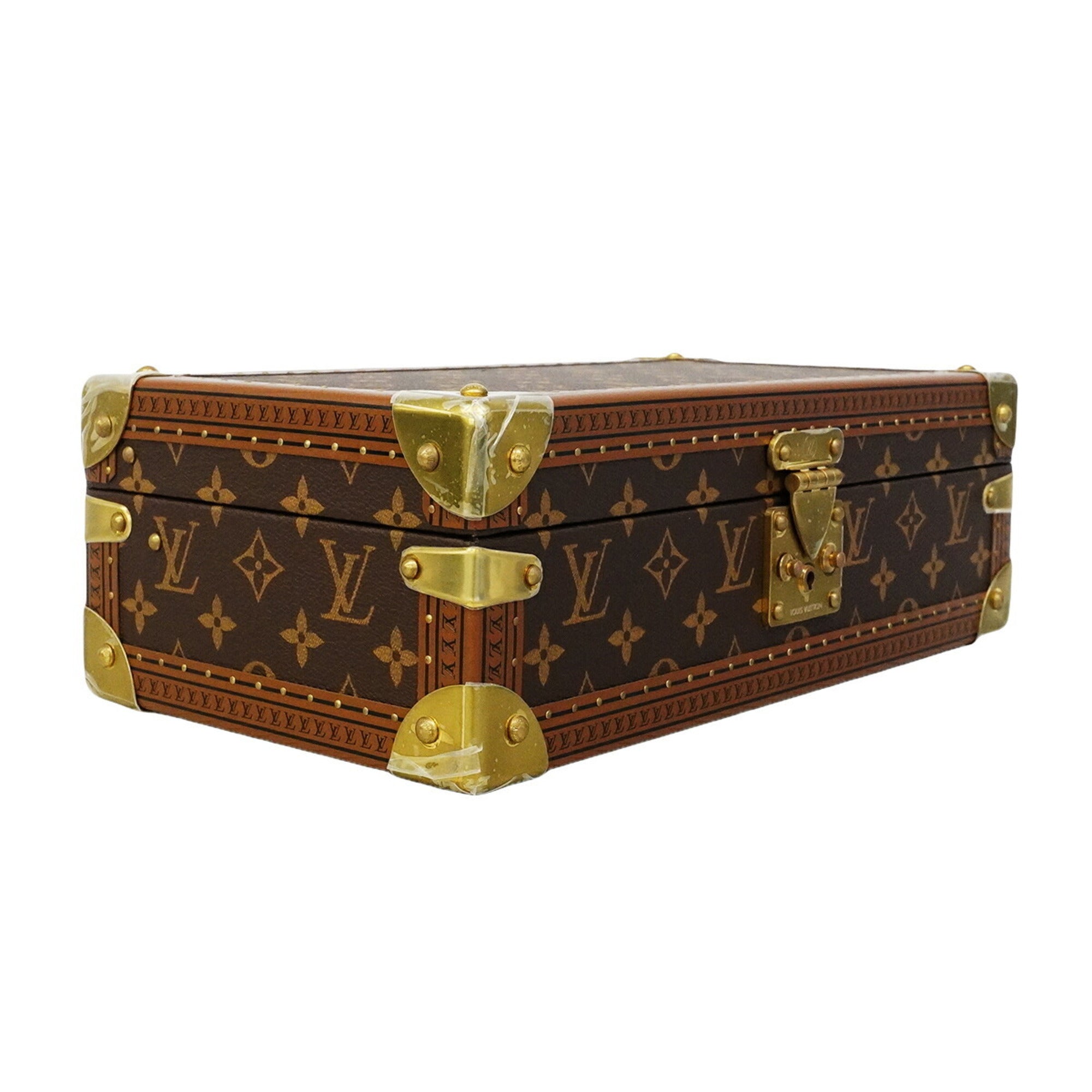 Louis Vuitton Monogram Case Coffret 8 Montres Brown/Navy /Wo P3276007