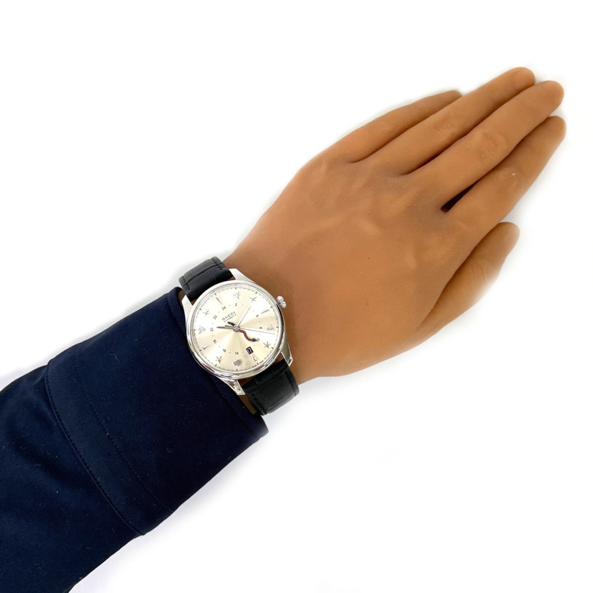 Gucci G-Timeless 126.3 Silver Dial 39mm Watch