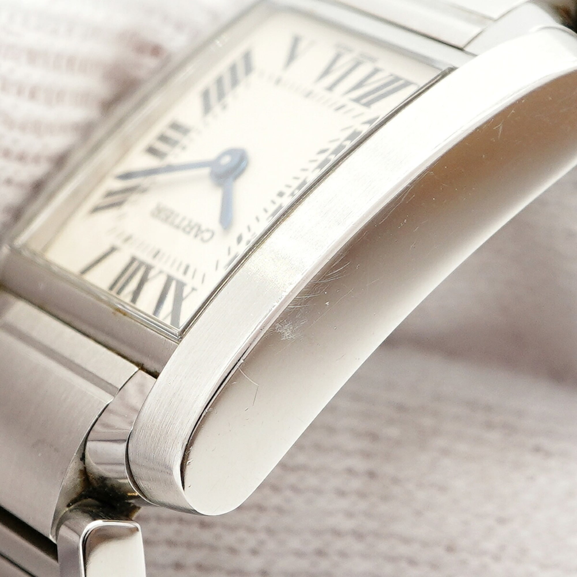 Cartier Tank FranÃ§aise SM W51008Q3 Ivory Dial Wo