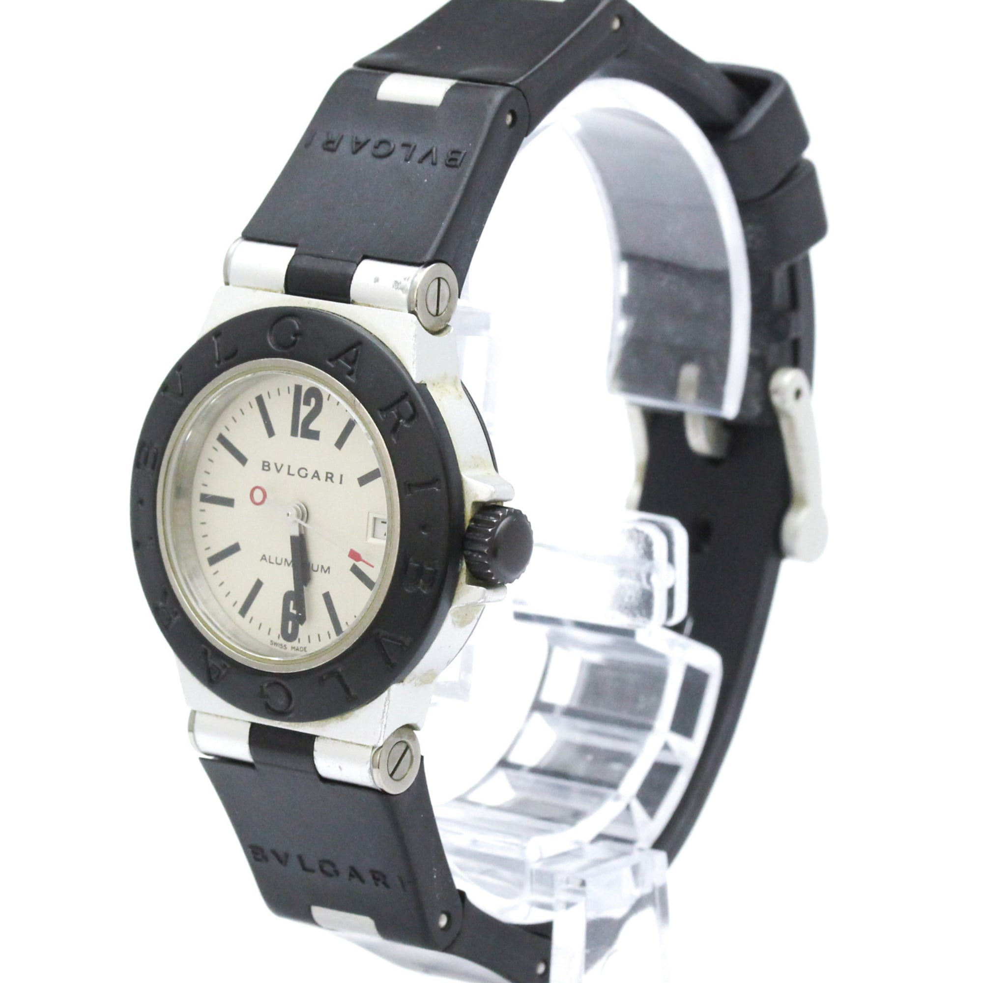 Montre Bvlgari Aluminium AL29TA, cadran argenté, 29 mm