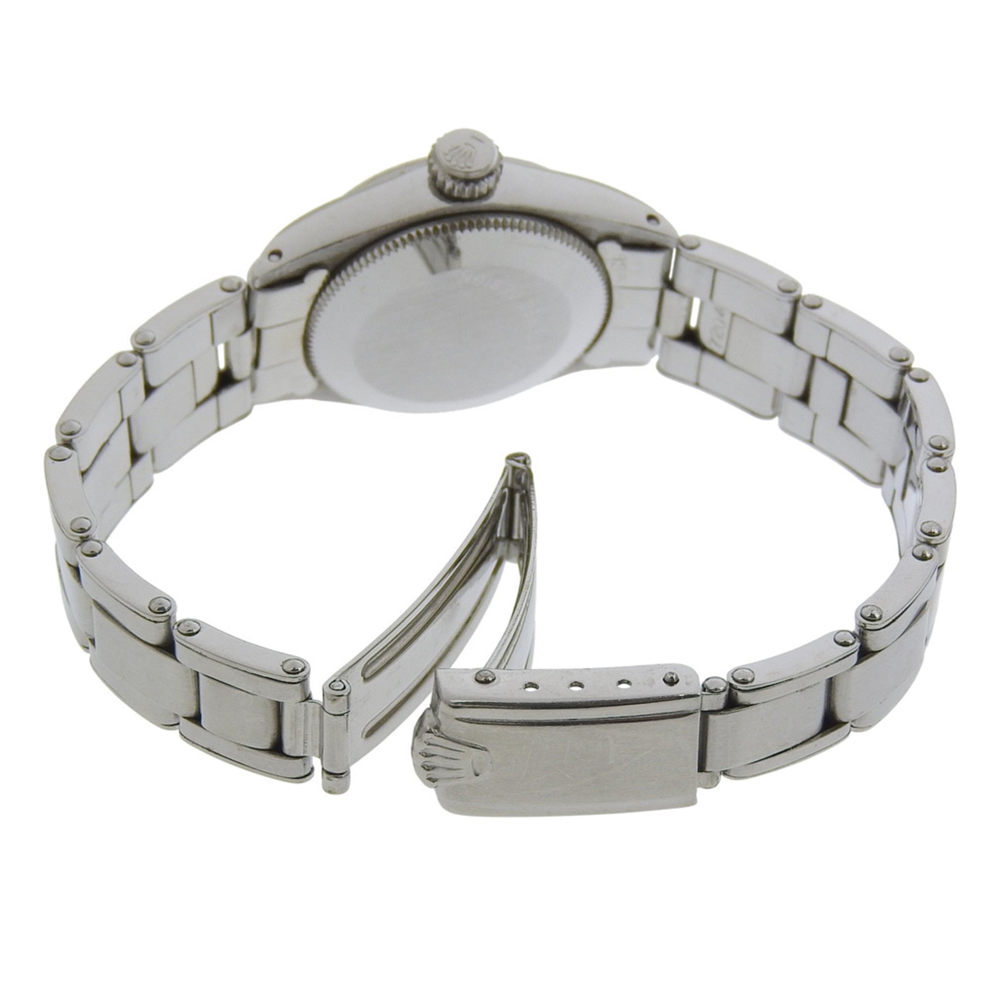 Rolex Oyster Perpetual Uhr, Kaliber 1161 6618, Edelstahl, 1965, Automatik, analoge Anzeige, Silber Zifferblatt, Damenuhr.