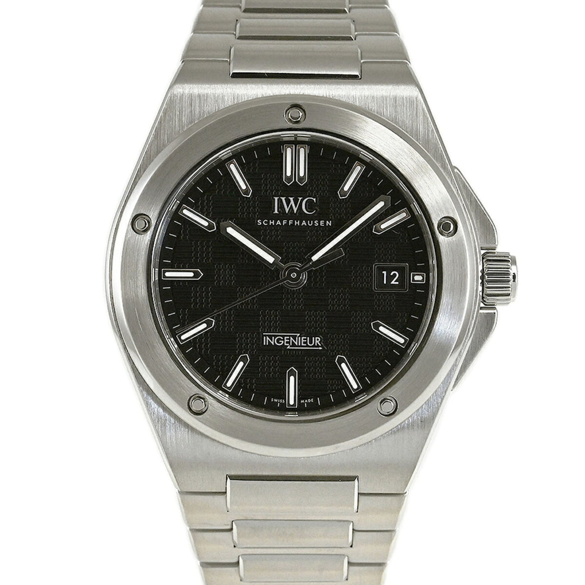 IWC Ingenieur IW328901 met zwarte wijzerplaat 40mm horloge