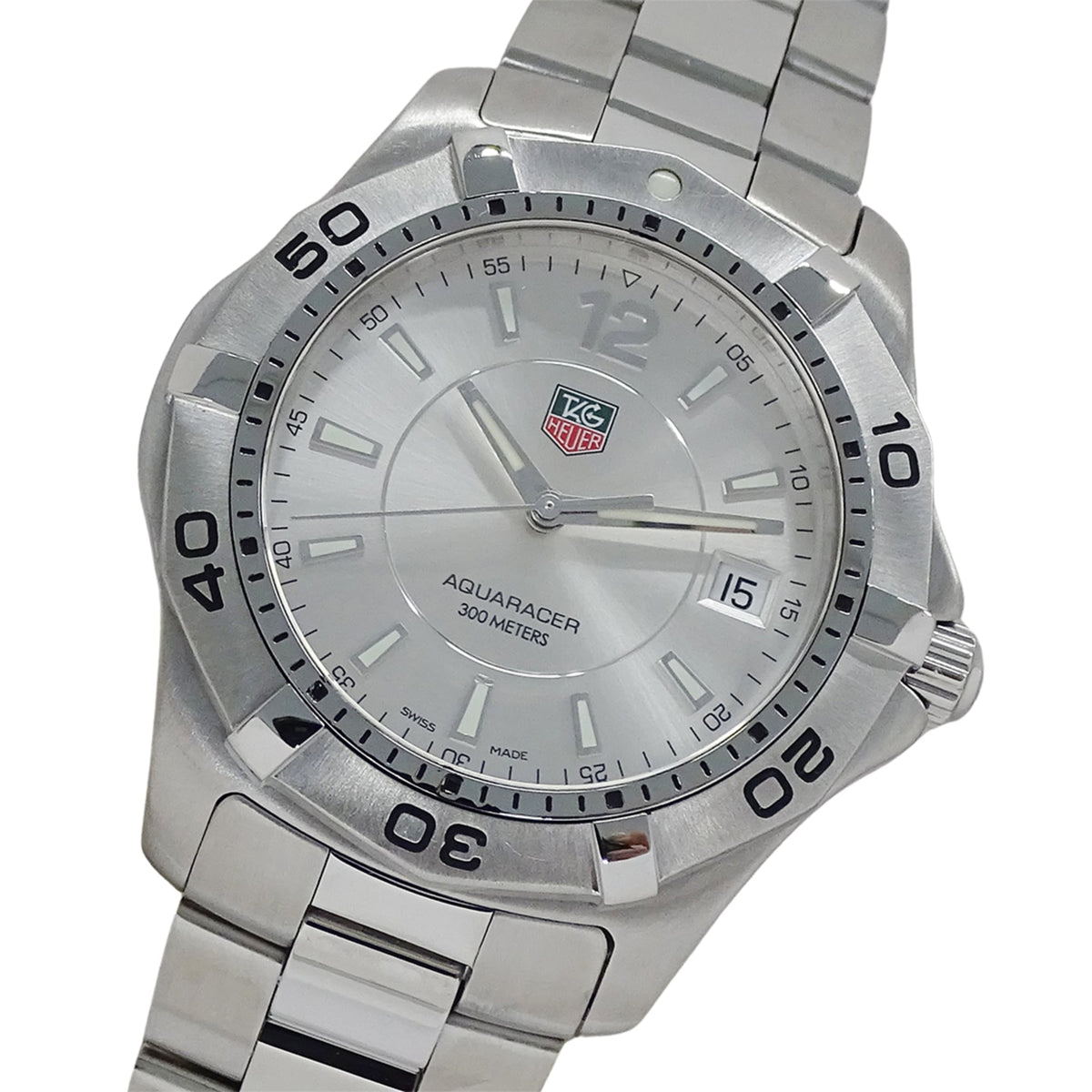 TAG Heuer Aquaracer WAF1112 WAF1112 BA0801 Silver Dial 40mm Watch