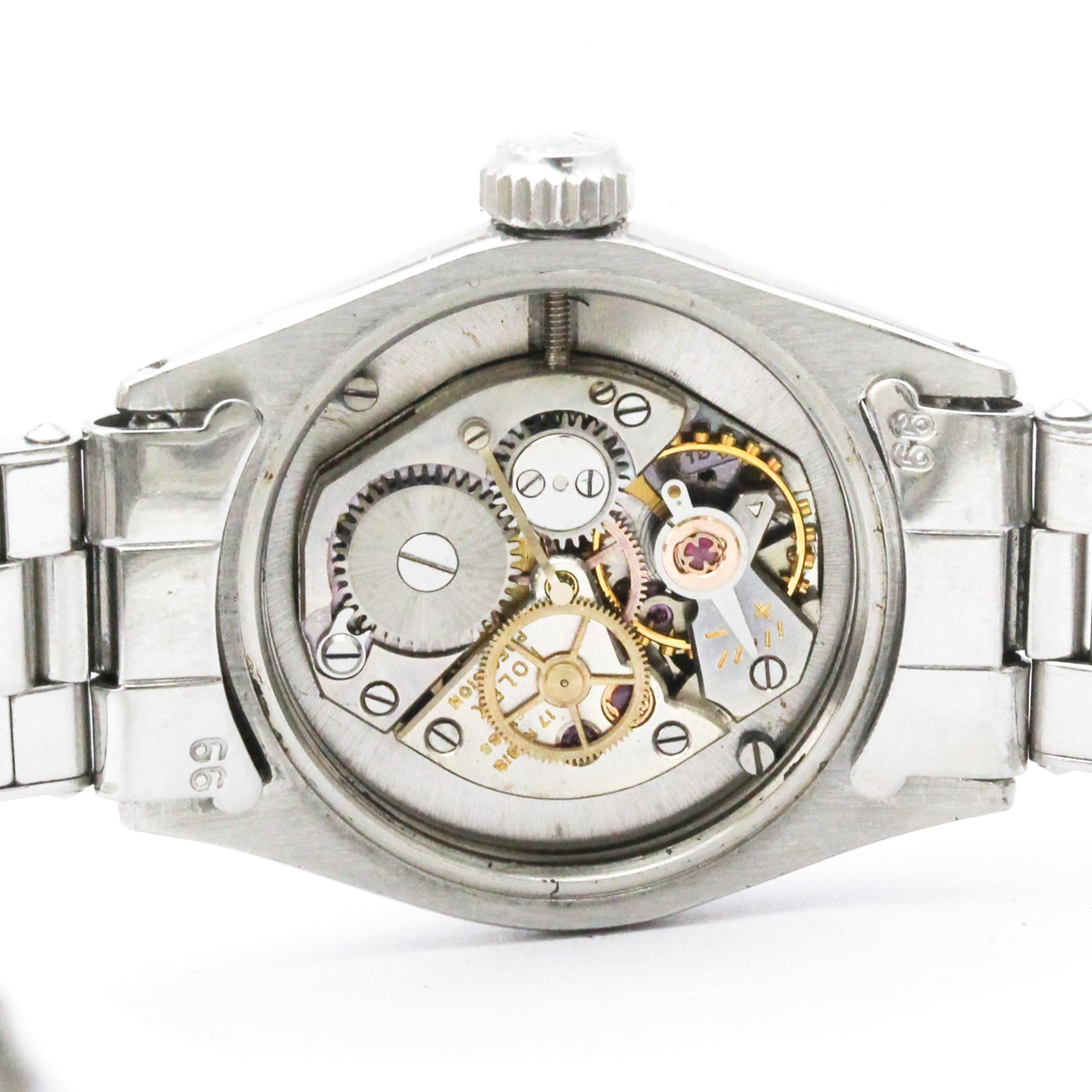 ROLEX Oyster Precision 6411 Steel Hand-winding Ladies Watch Vintage
