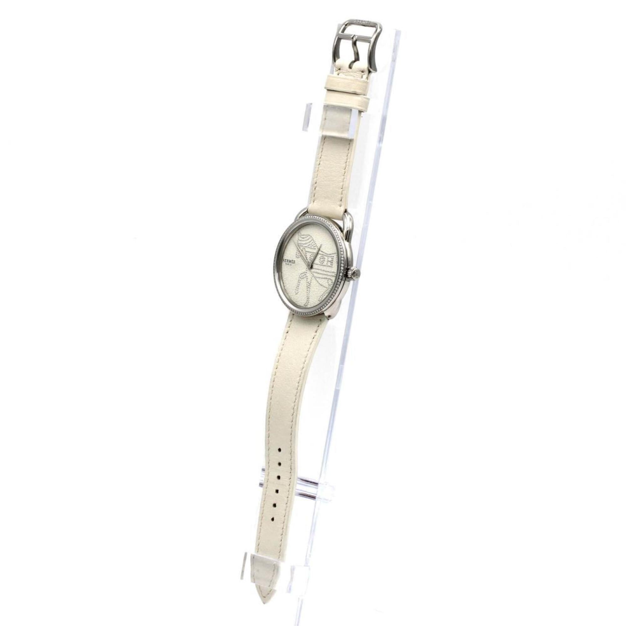 Hermes Alsohors D AR5.430 White Dial 36mm Watch