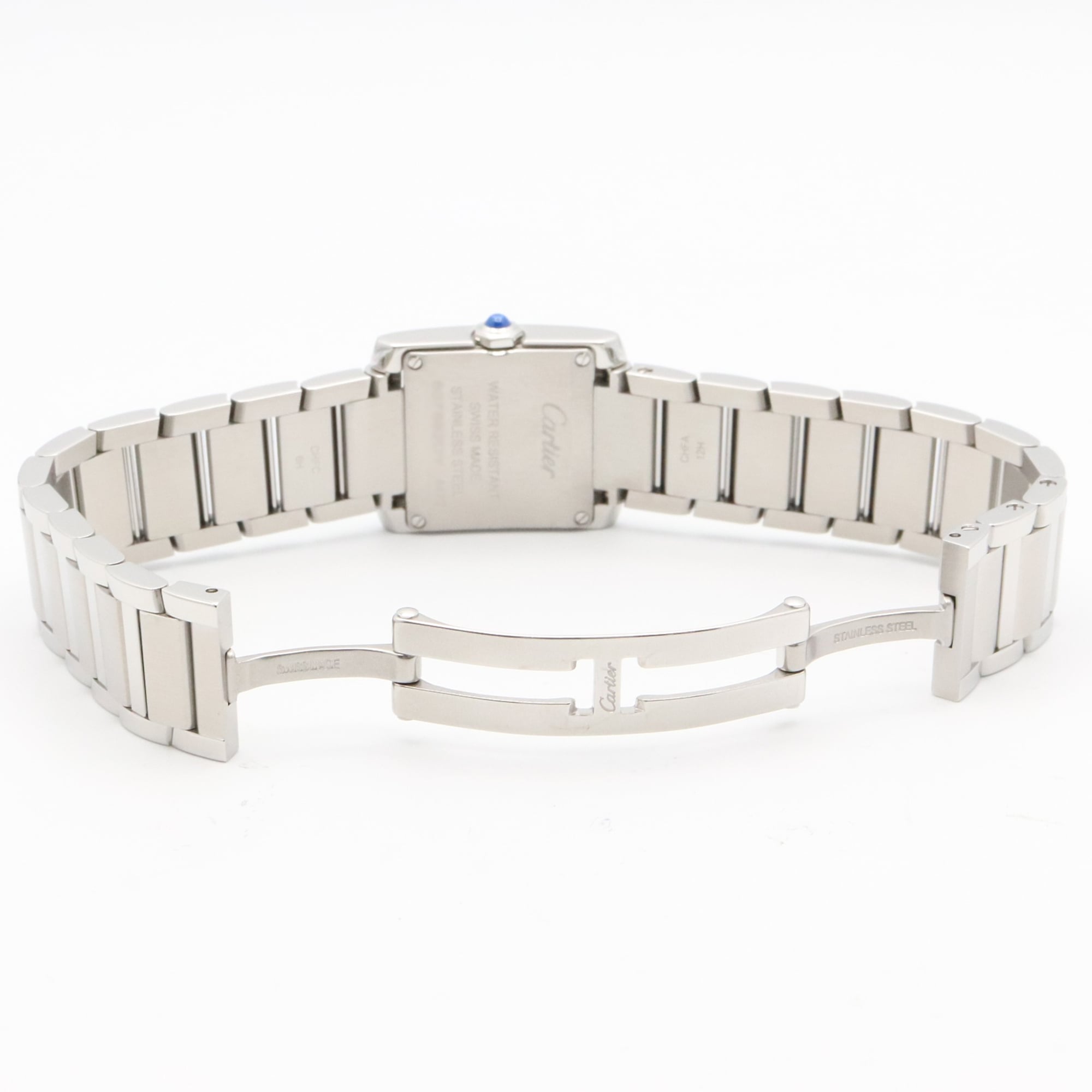 Cartier Tank francaise W4TA0020 Silver Dial Stainless steel 21mm Watch