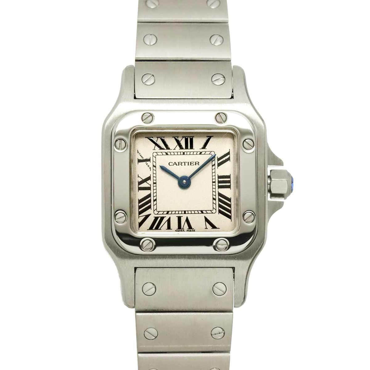 Cartier Santos Galbee SM W20056D6 Ivory Dial 23mm Watch