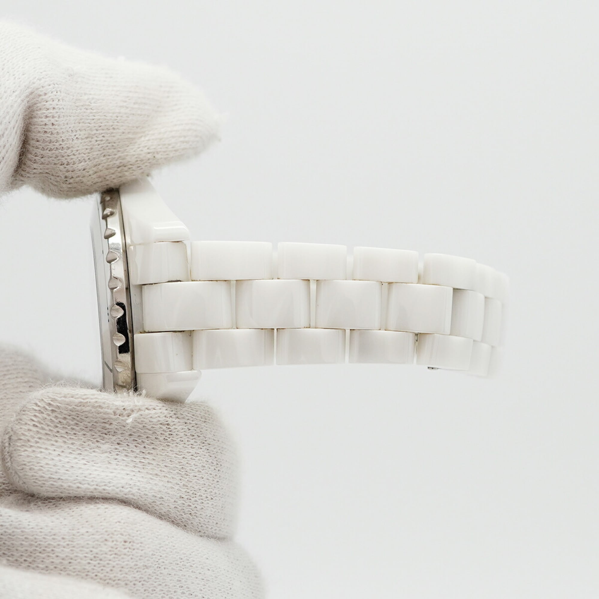Chanel J12 Diamond H1628 White Dial Women's Watch