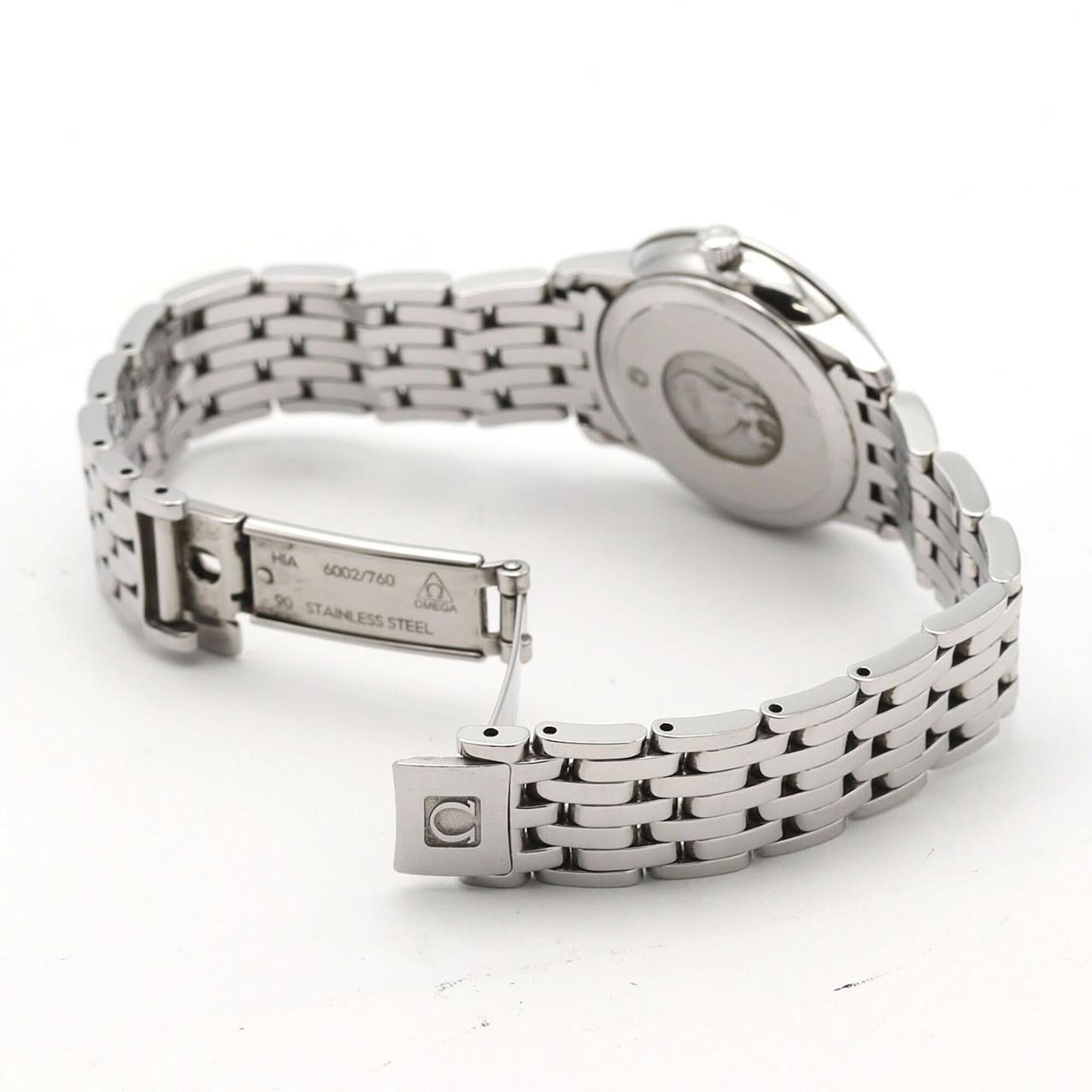 Omega De Ville Prestige Butterfly 8P 424.10.27.60.52.001 Quarzzuhr aus Edelstahl