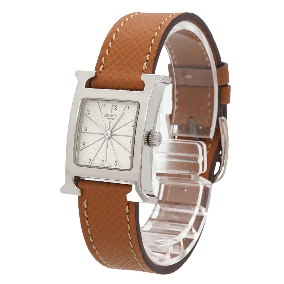 Hermes H- GZl1lc1l Silber Zifferblatt 21 mm Uhr