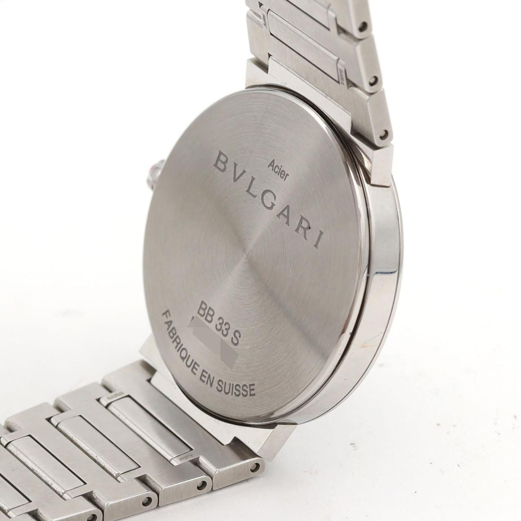 Bulgari 12P BB33S/BBL33C6SS/12/QZ Grey Dial 33mm Watch