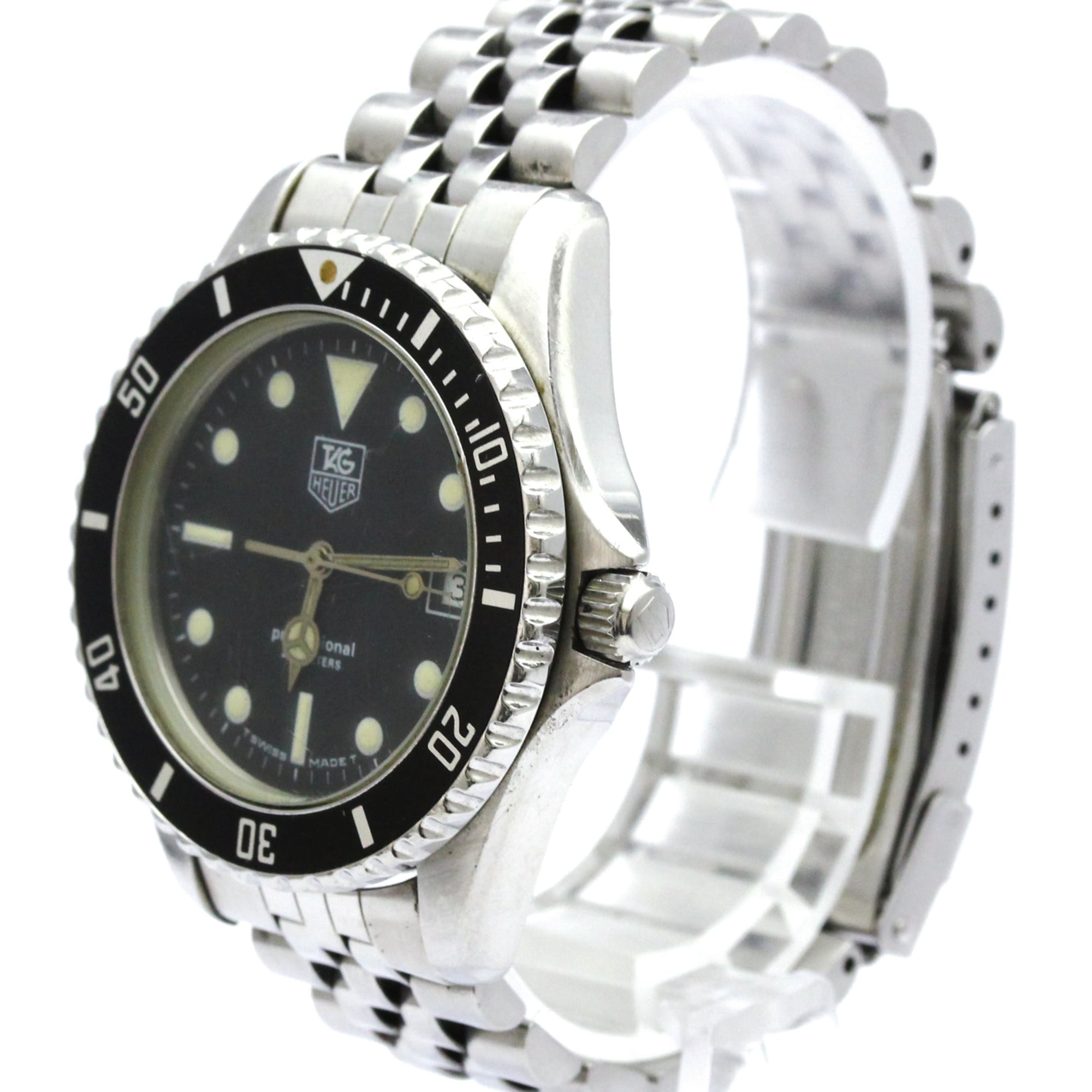 TAG Heuer Professional 980.013 Black Dial Stainless steel 37mm Watch