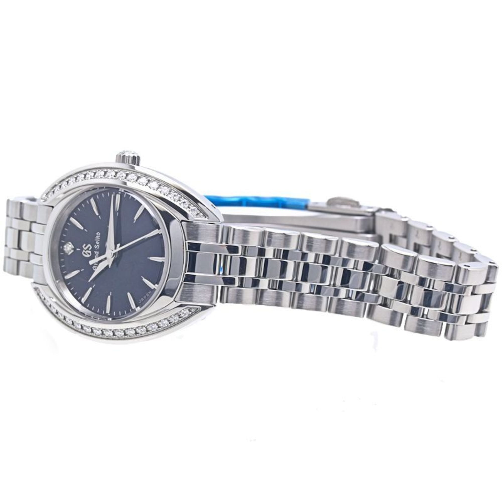 Grand Seiko Heritage Collection STGF347 4J51-0AR0 Dameshorloge van roestvrij staal met diamanten bezel 40264