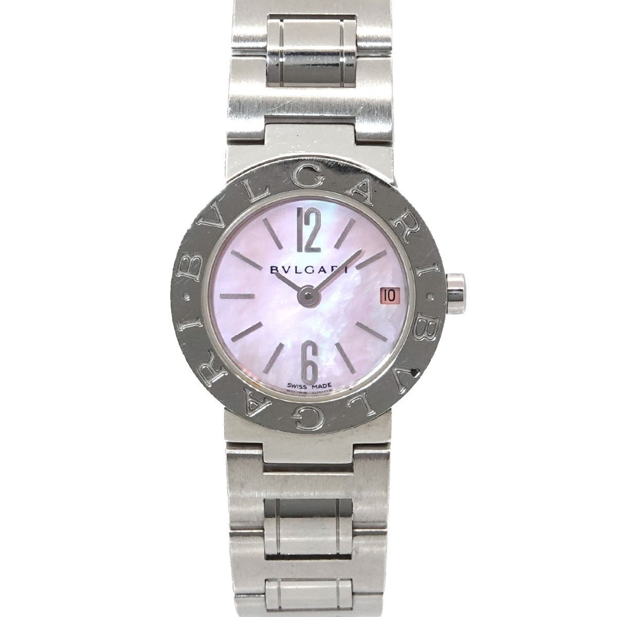 Bvlgari BB23SS Rosa Zifferblatt aus Muschel, 23 mm Uhr