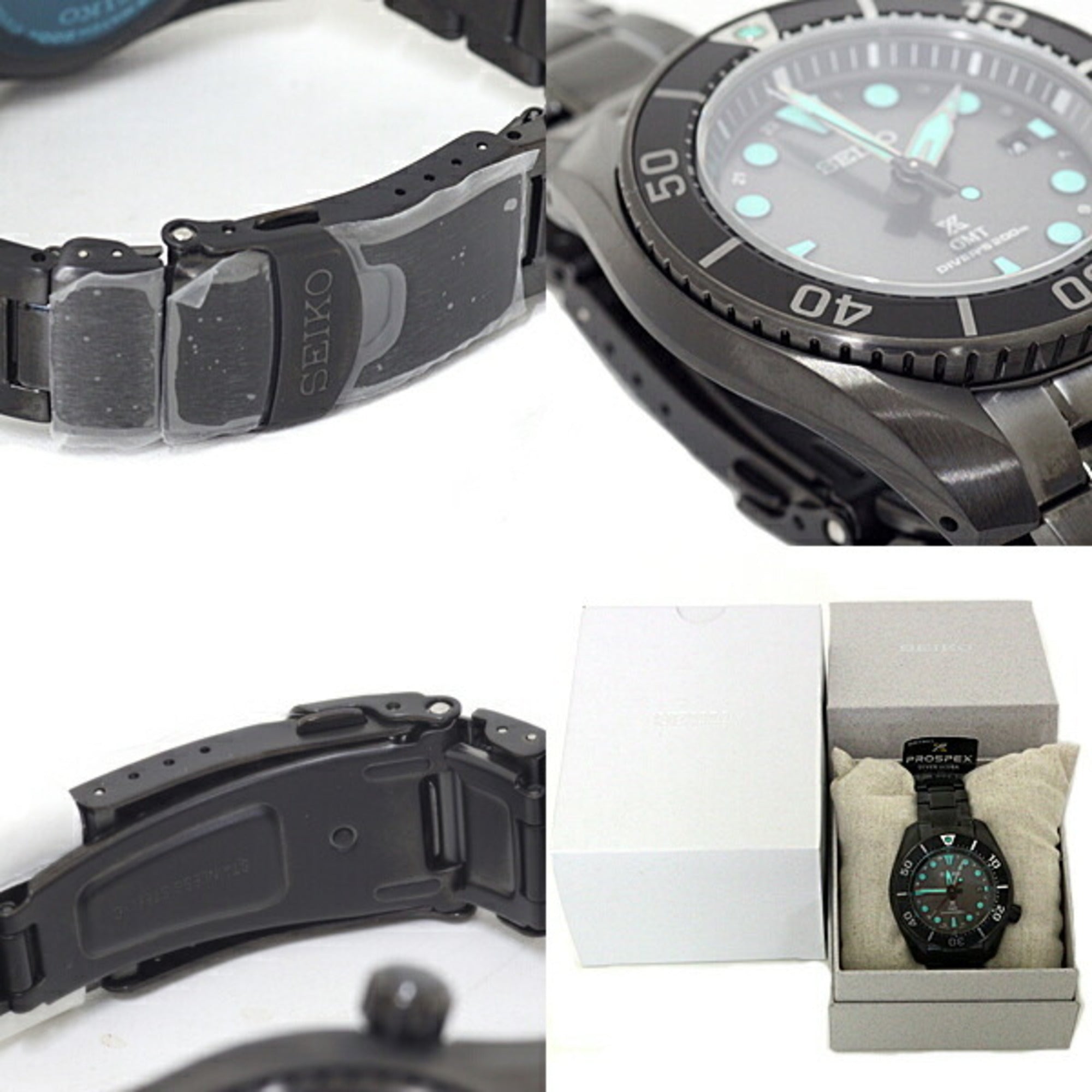 SEIKO Prospex herenhorloge Diver Scuba Solar SBPK007 The Black Series Night Vision, ongebruikt