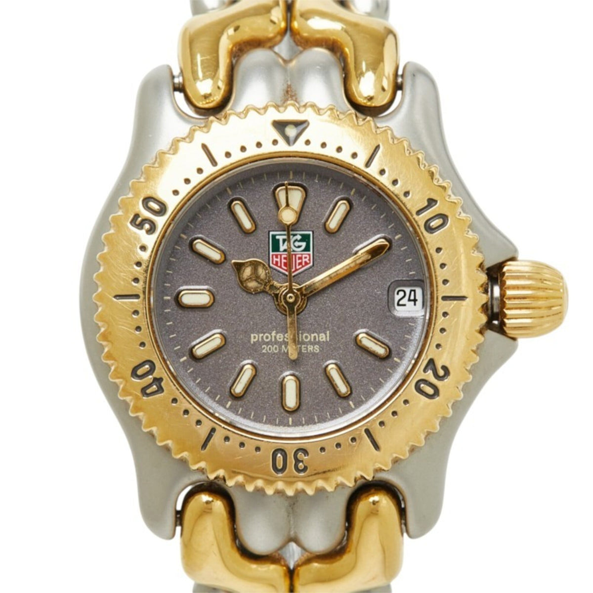 TAG Heuer Cell Professional S95.208, graues Zifferblatt, 24 mm Uhr