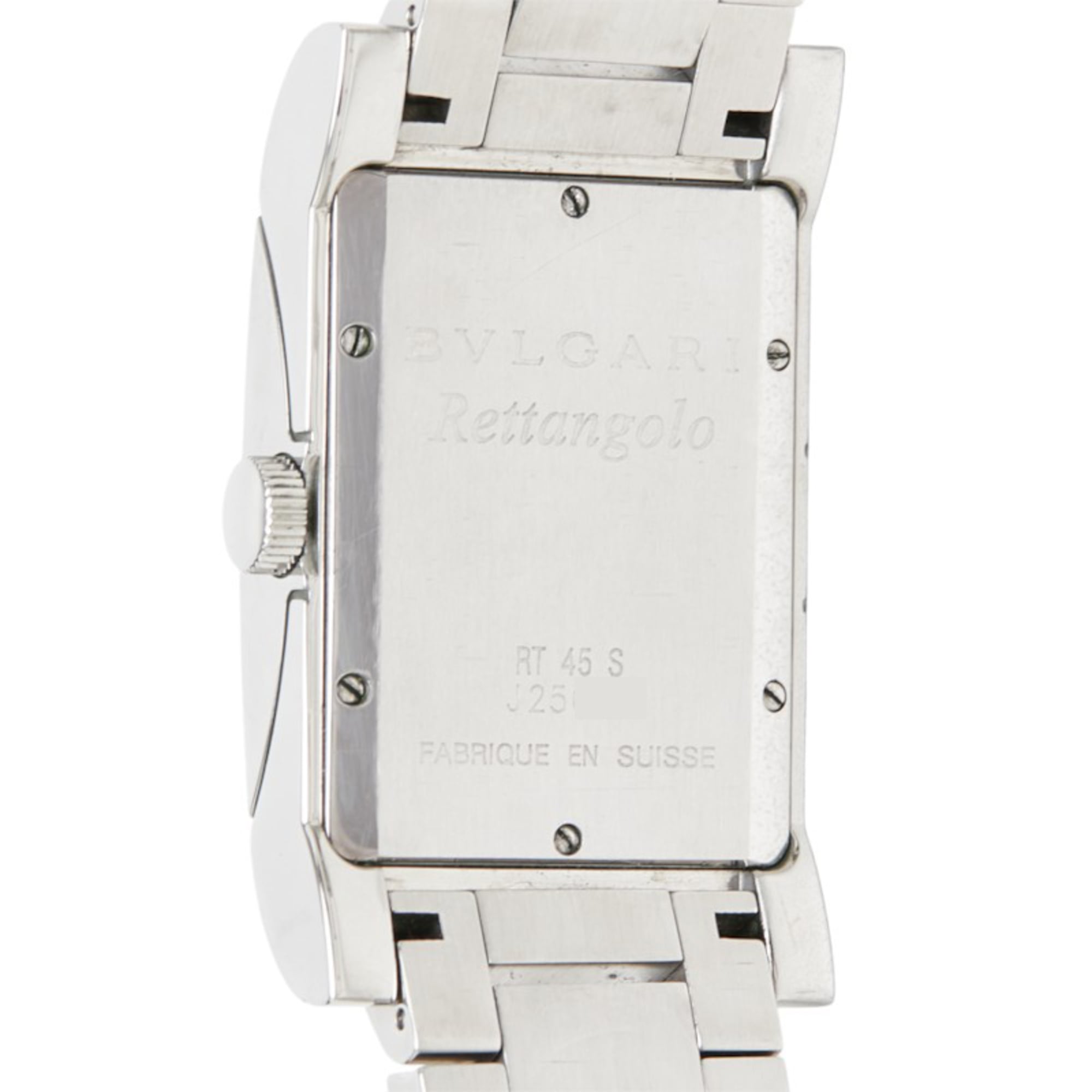 Montre Bvlgari Bulgari Rettangolo RT45S Blanc avec cadran de 26 mm