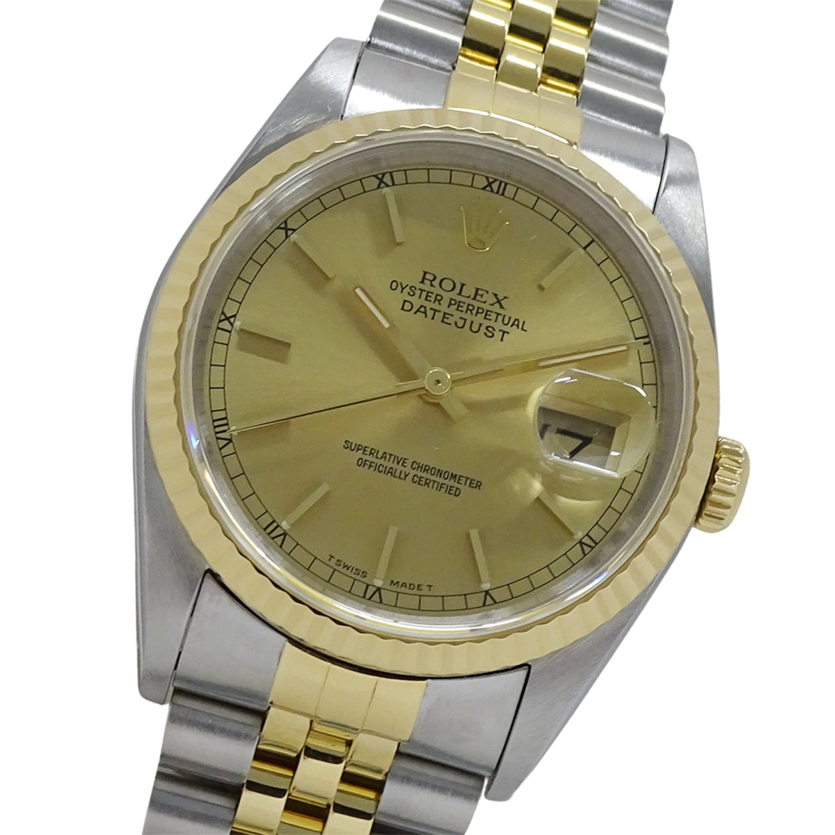 Rolex Datejust 16233 X Gold Dial 35mm Watch