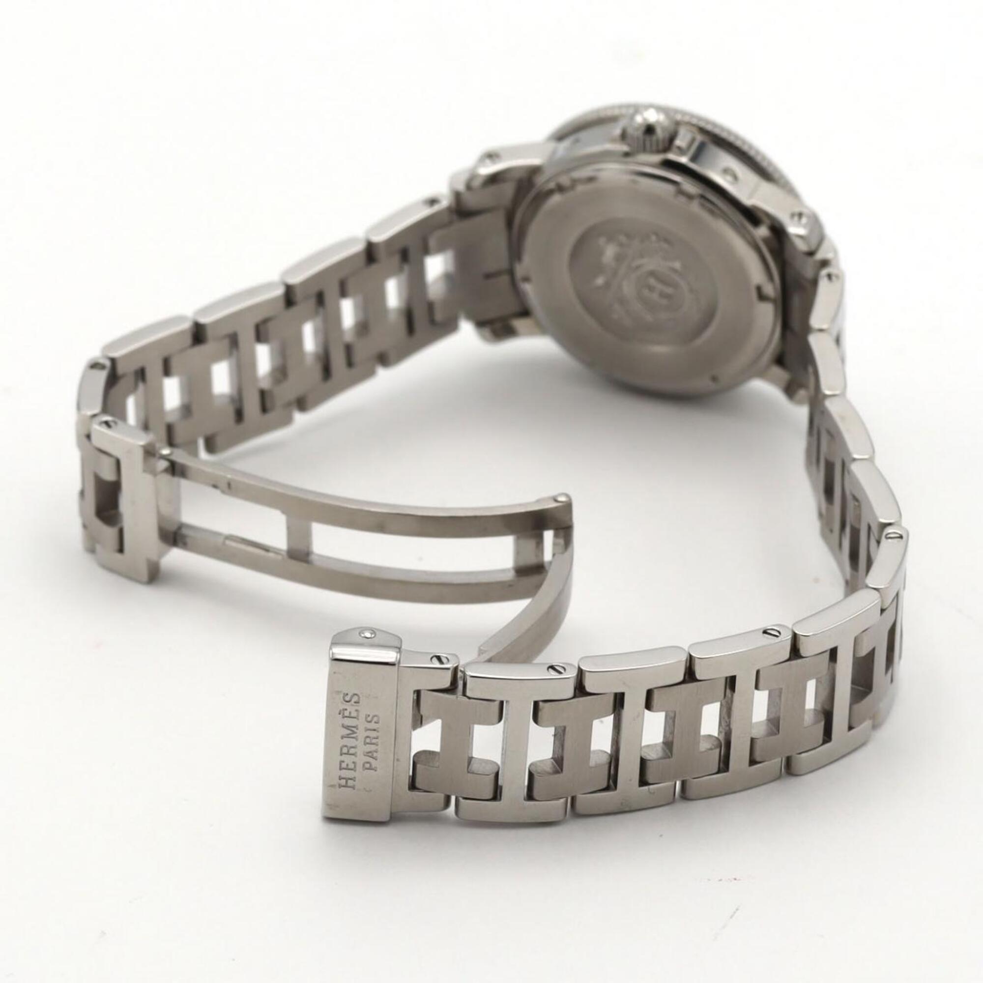 Hermes Clipper Diver CL5.210 horloge met witte wijzerplaat, 28 mm