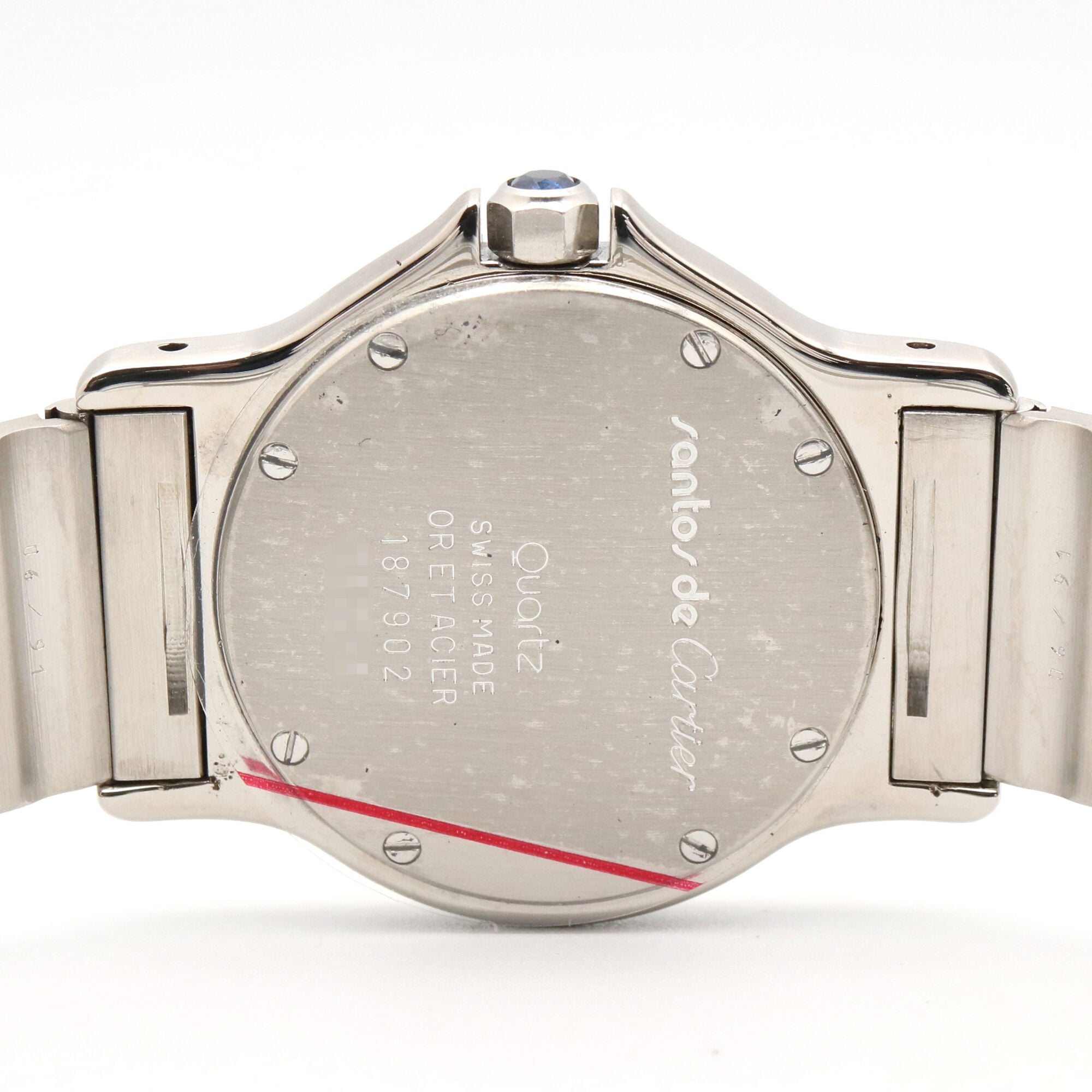 Cartier Santos 187902 Ivory Dial Stainless steel, yellow gold 29mm Watch