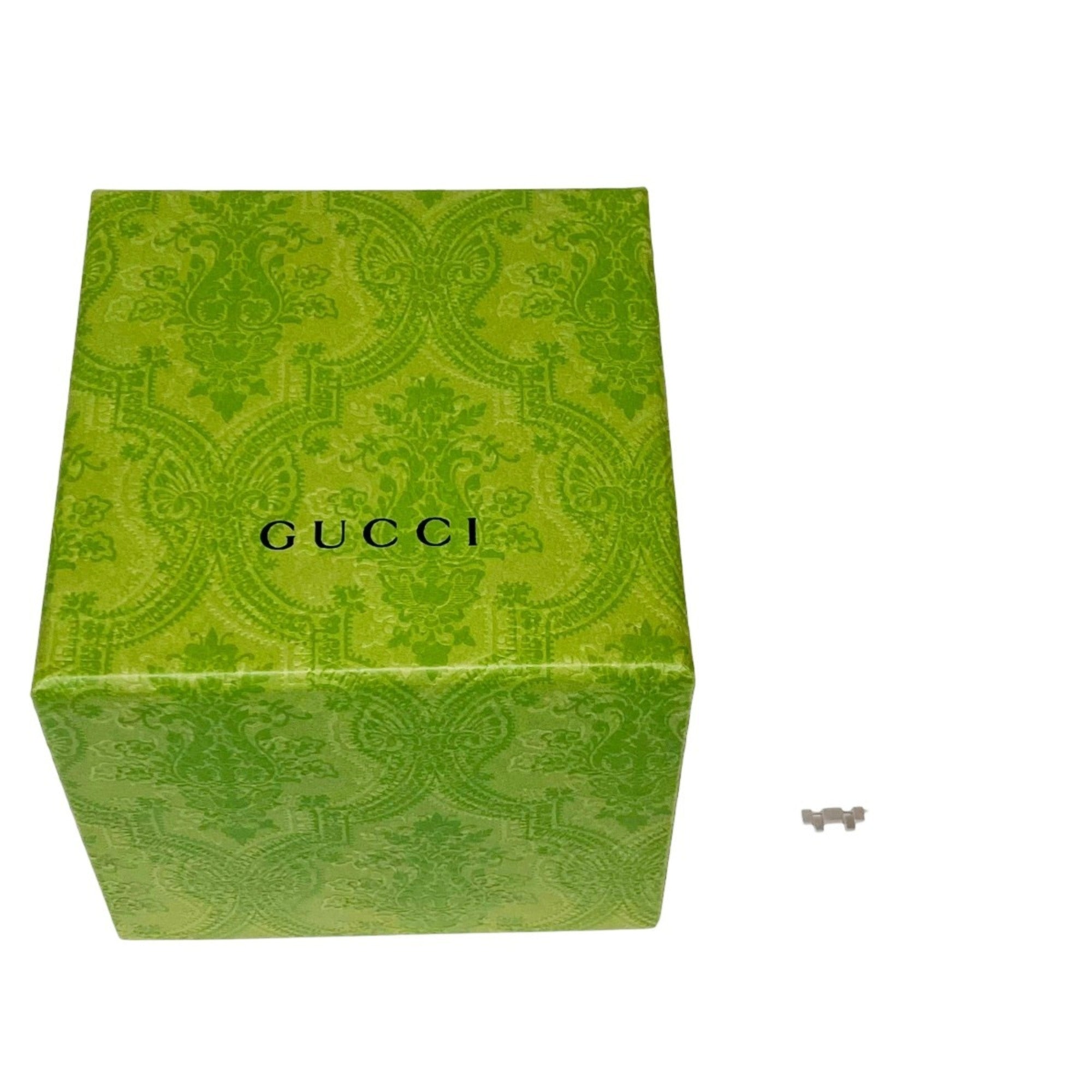 Gucci 25H Watch, Total Weight 57g, Stainless Steel, Quartz Movement, Silver Dial, YA163401