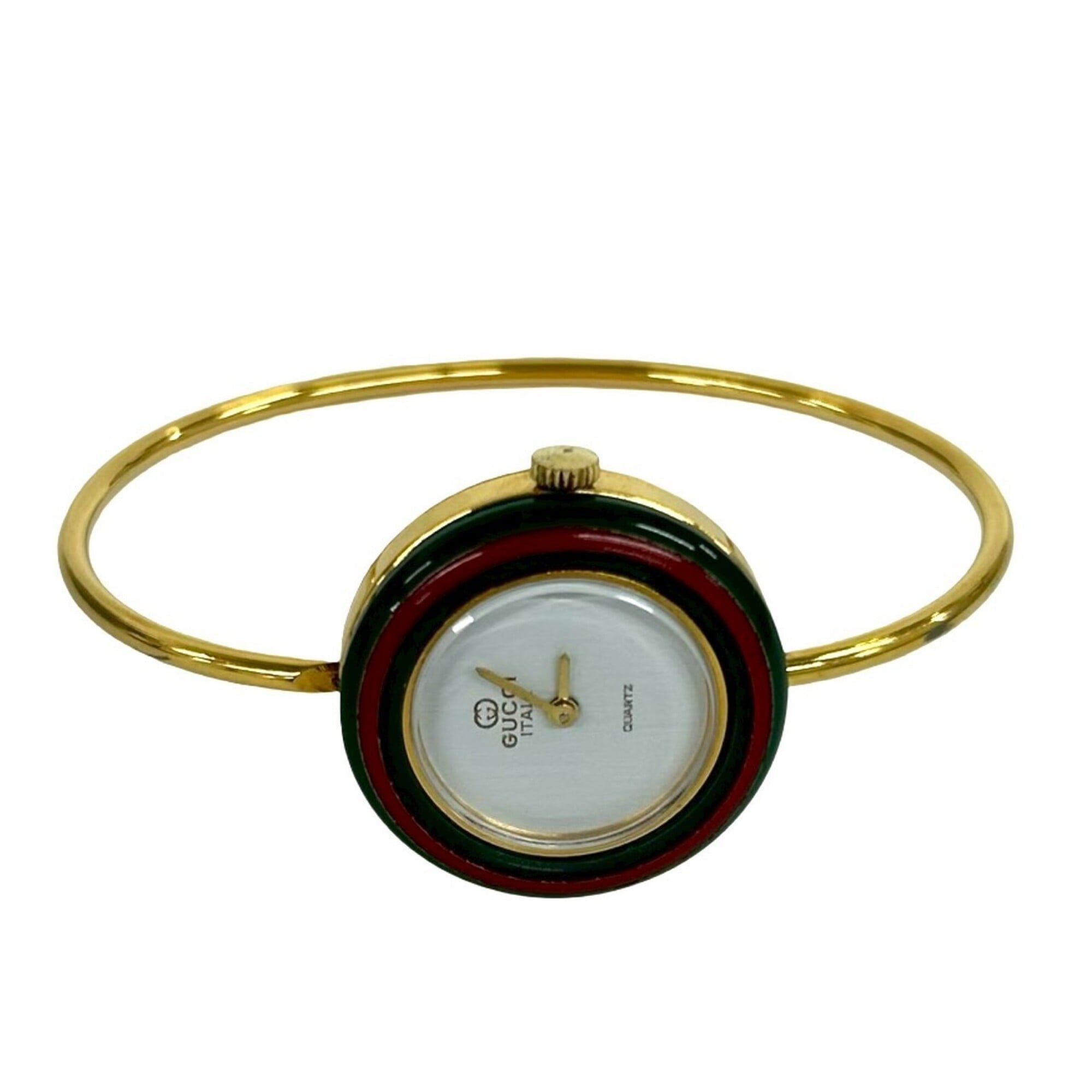 GUCCI Vintage Changeable Bezel Sherry Line GP Quartz Wrist Gold 32094