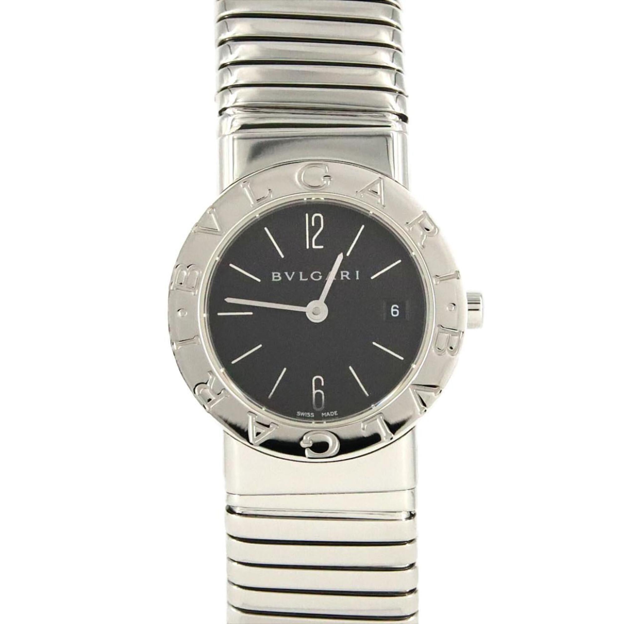Bvlgari Tubogas XL size BB262TS Black Dial 26mm Watch