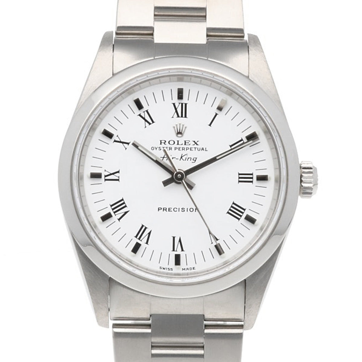 Rolex Air-King Oyster Perpetual 14000M White Dial 34mm Watch