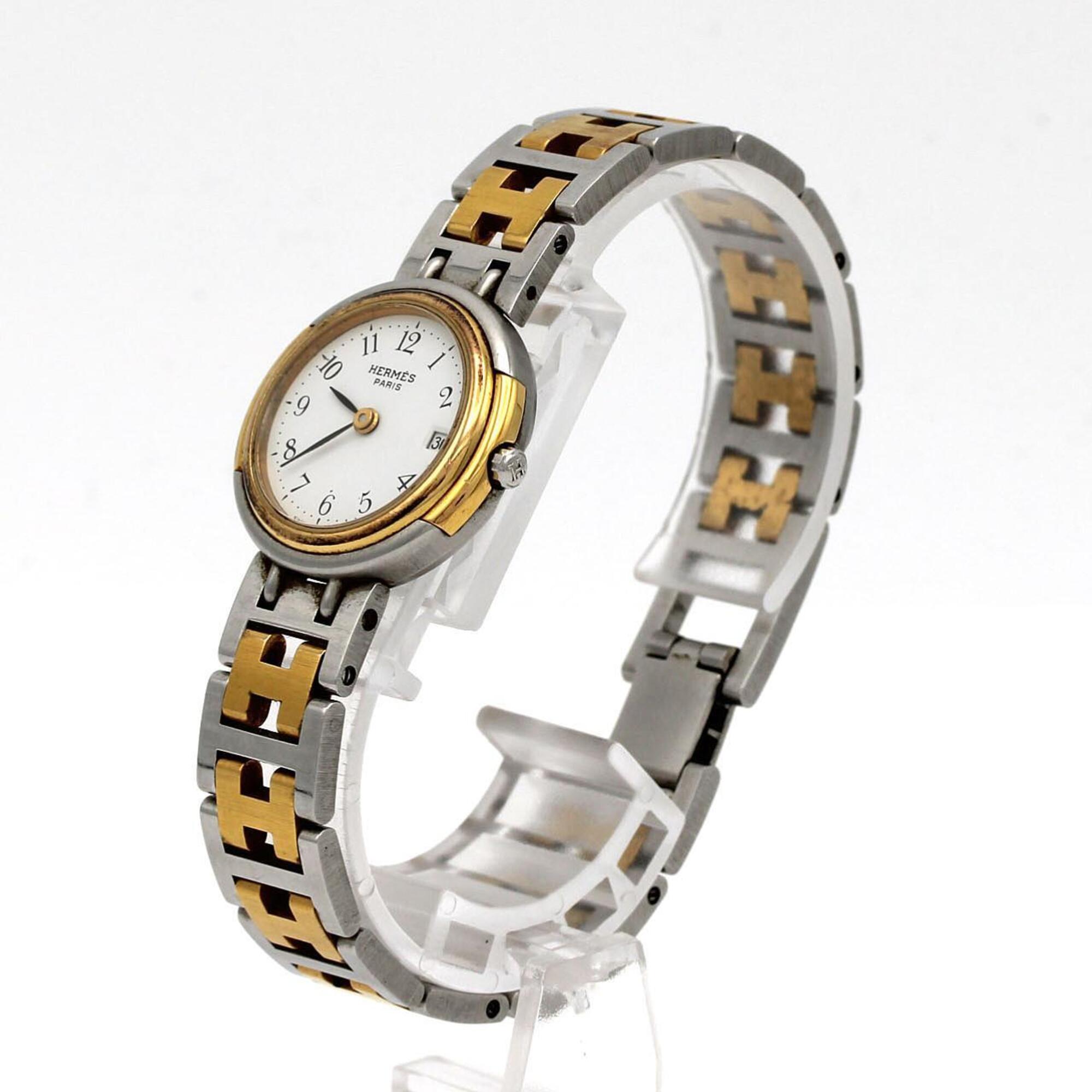 Hermes Windsor GZl1jdzo White Dial 24mm Watch