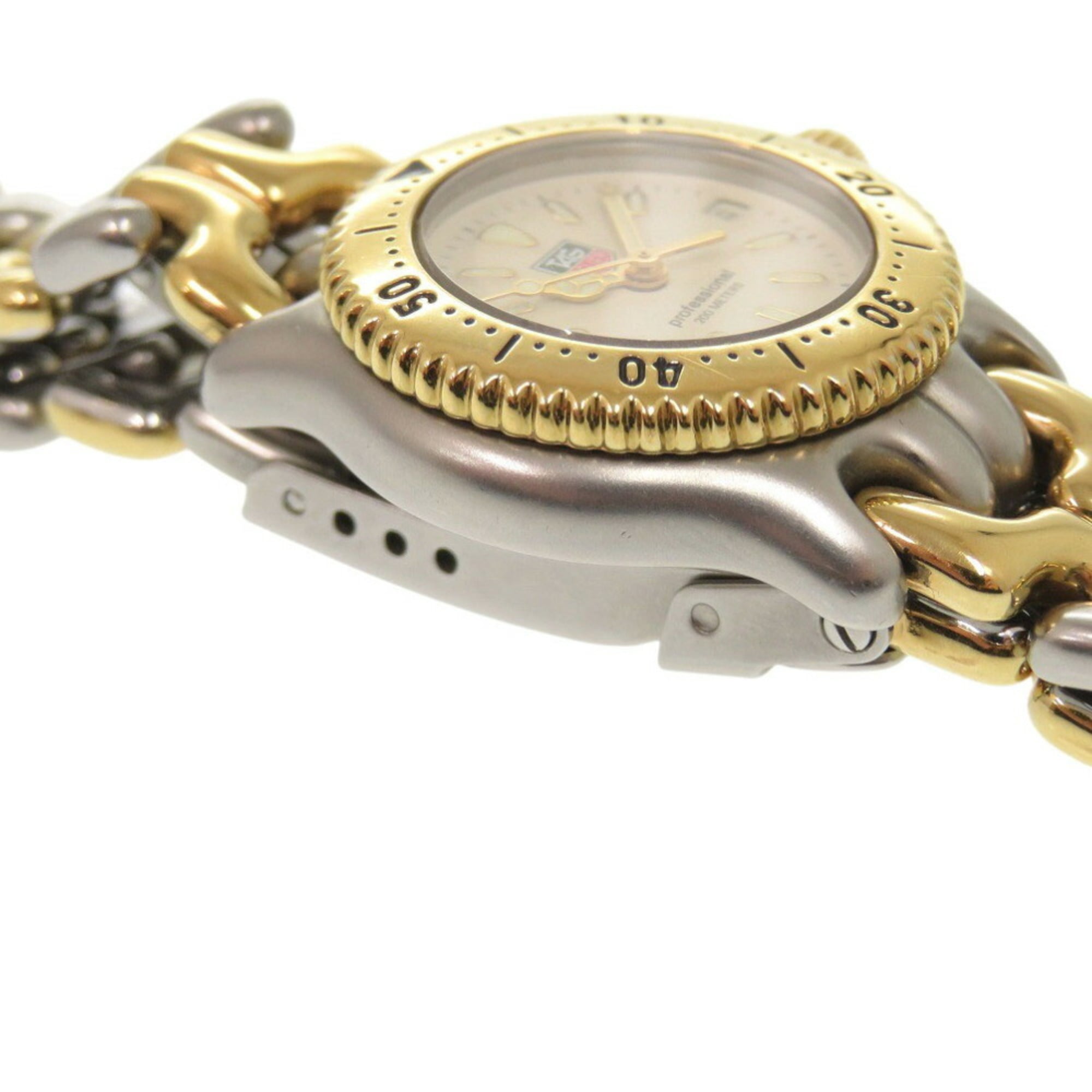 TAG Heuer Cell Series S95.708 SS Ivory Quartz Watch Silver Gold 0395TA