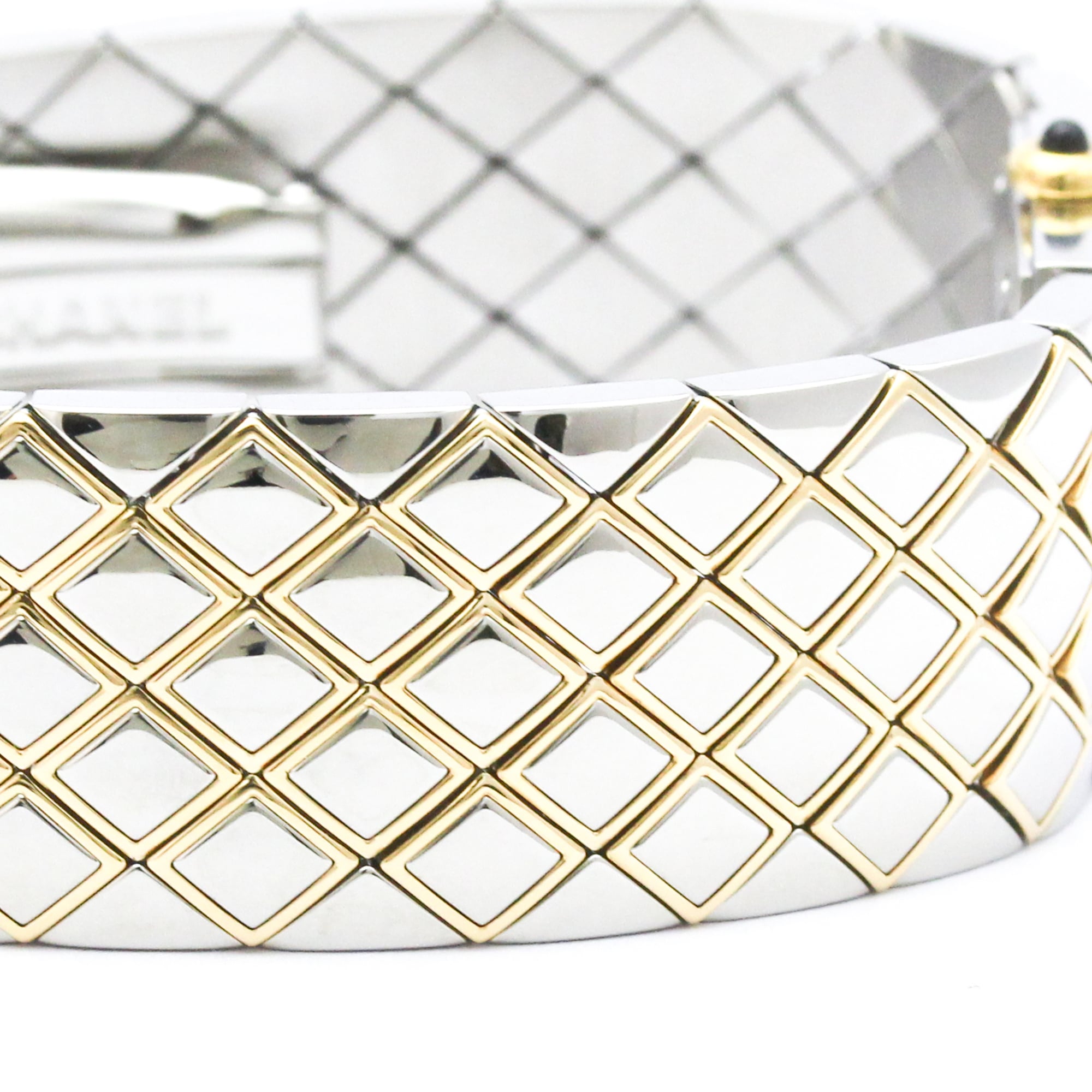 CHANEL Matelasse 18K Gold Steel Quartz Ladies Watch H0475