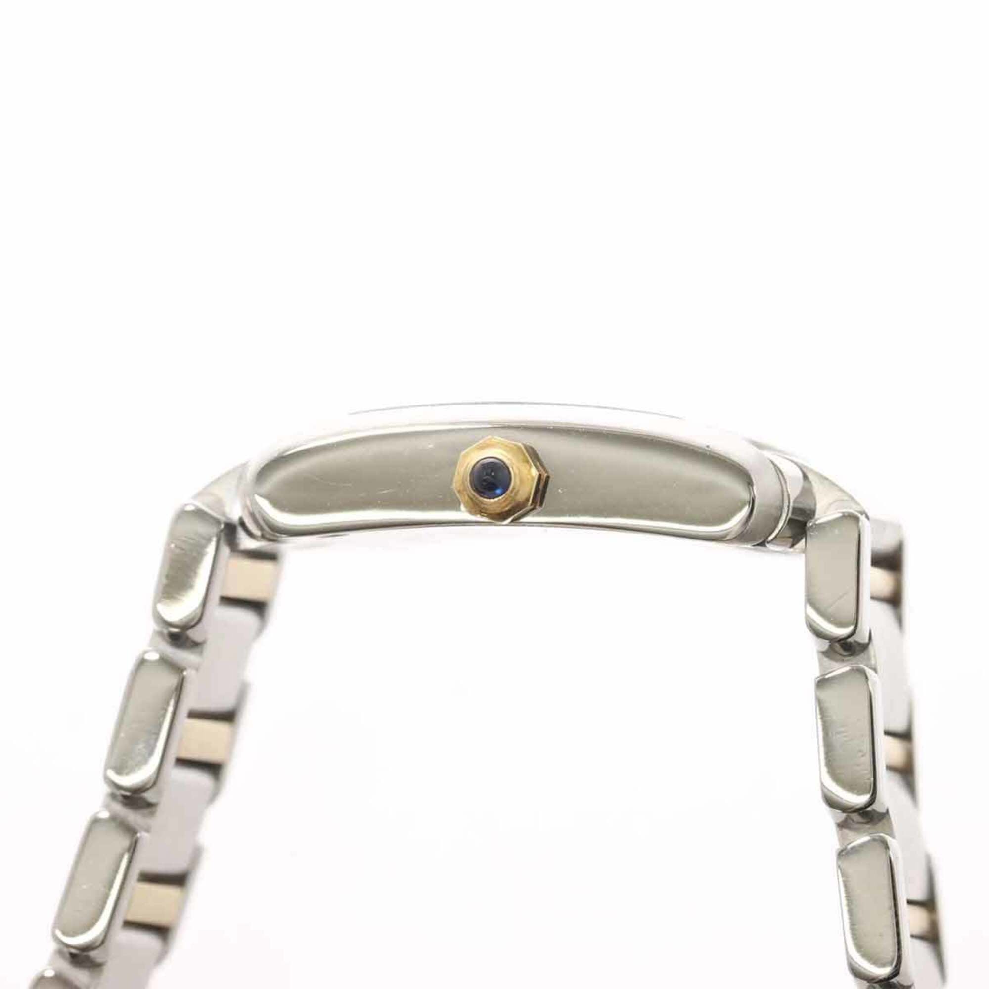 Cartier Tank Francaise SM Two-Tone W51007Q4 Wo Ivory 18K Yellow Gold Quartz