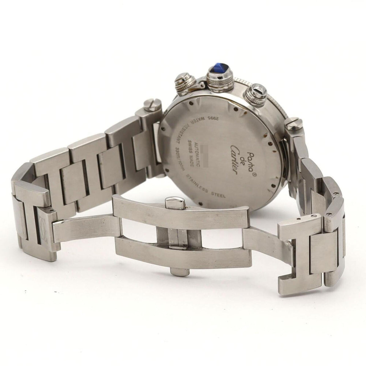 Cartier Pasha Seatimer Chronograph W31089M7 Silver Dial 42mm Watch