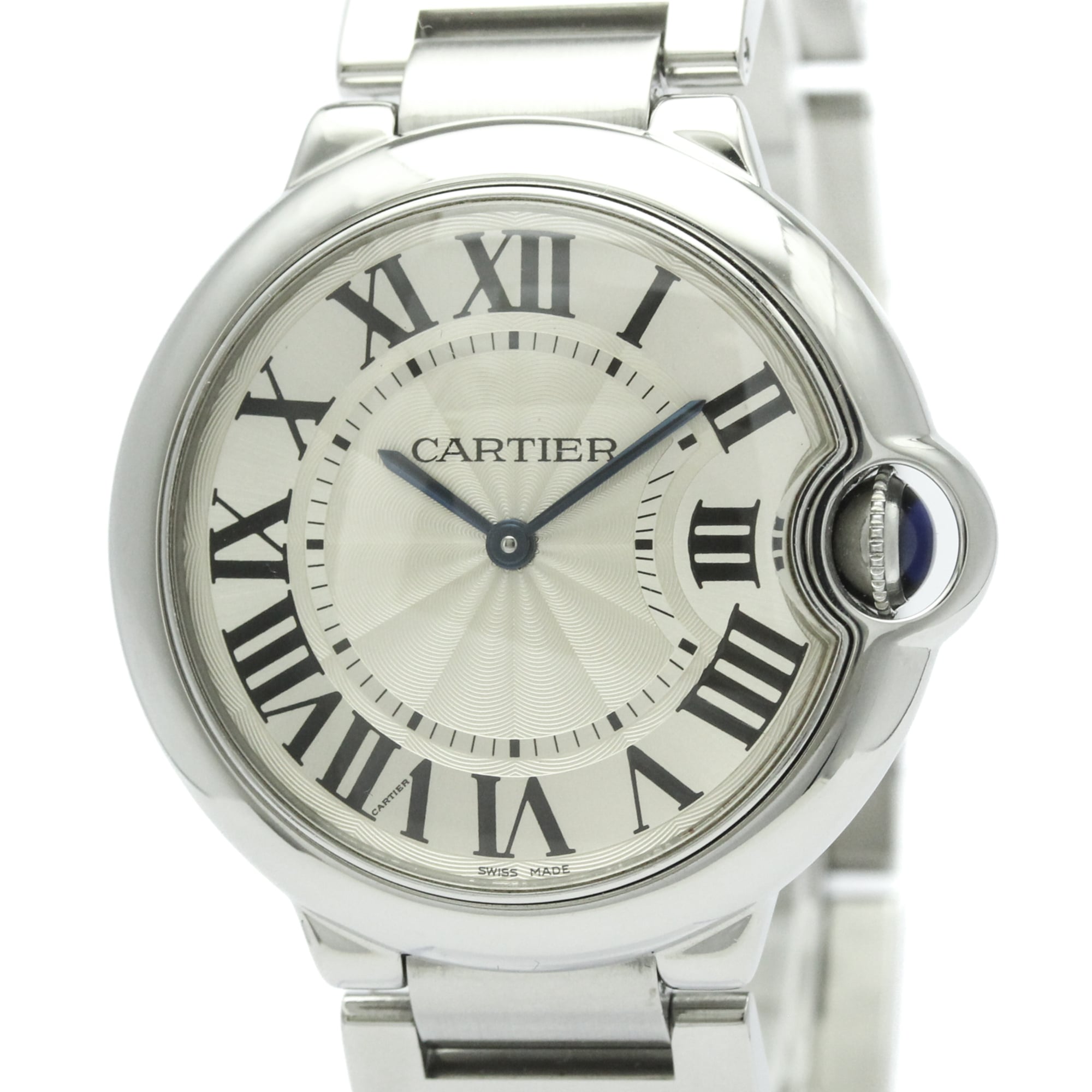 Cartier Ballon Bleu W69011Z4 Silver Dial Stainless steel 36mm Watch