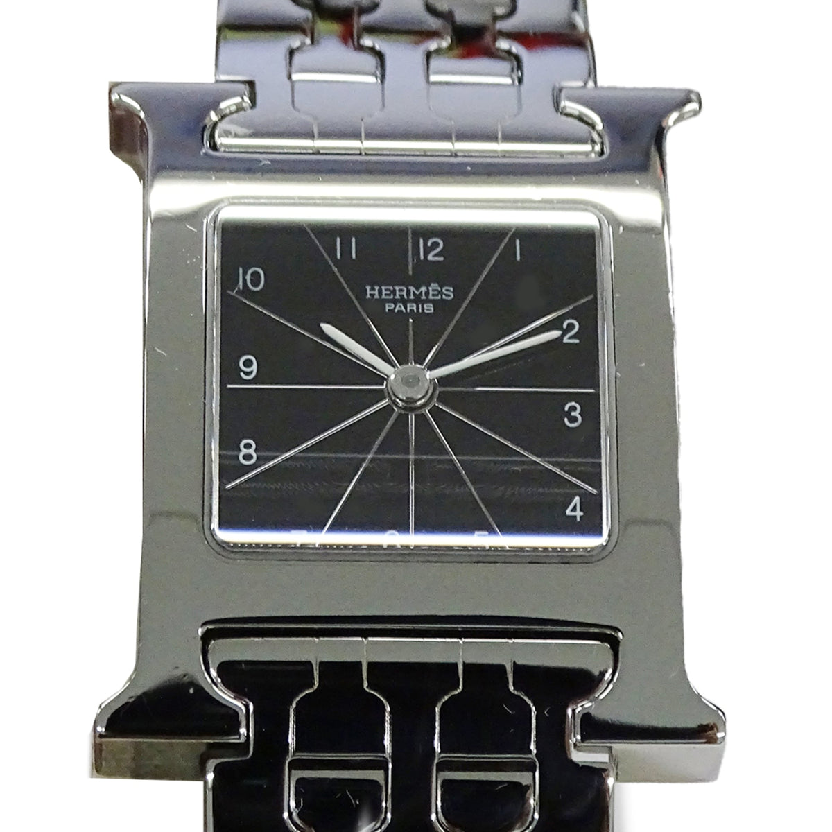 Hermes H- HH1.210 Schwarz Zifferblatt 21 mm Uhr