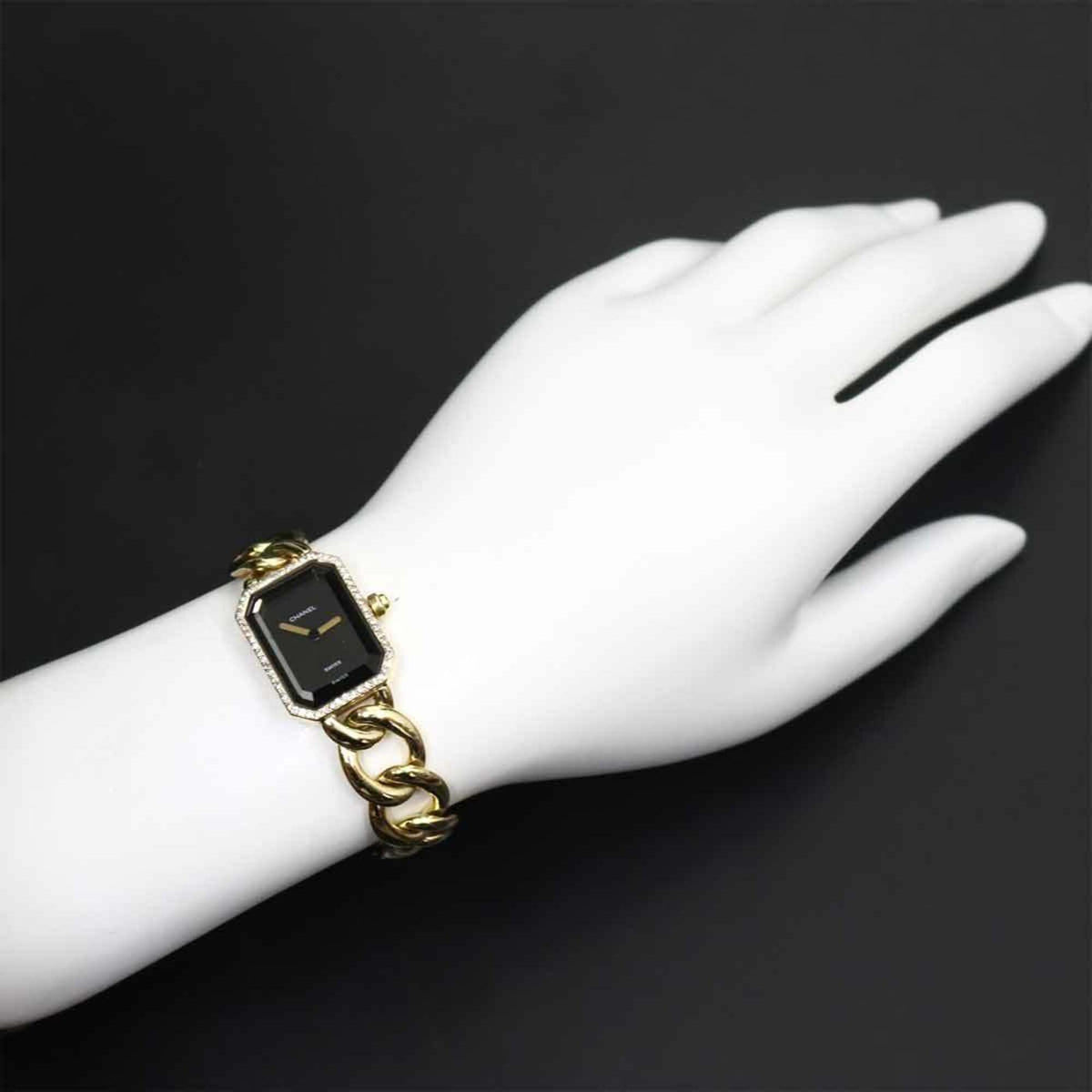 Chanel Premiere, großes Modell H0113 Schwarz, Zifferblatt 20 mm Uhr