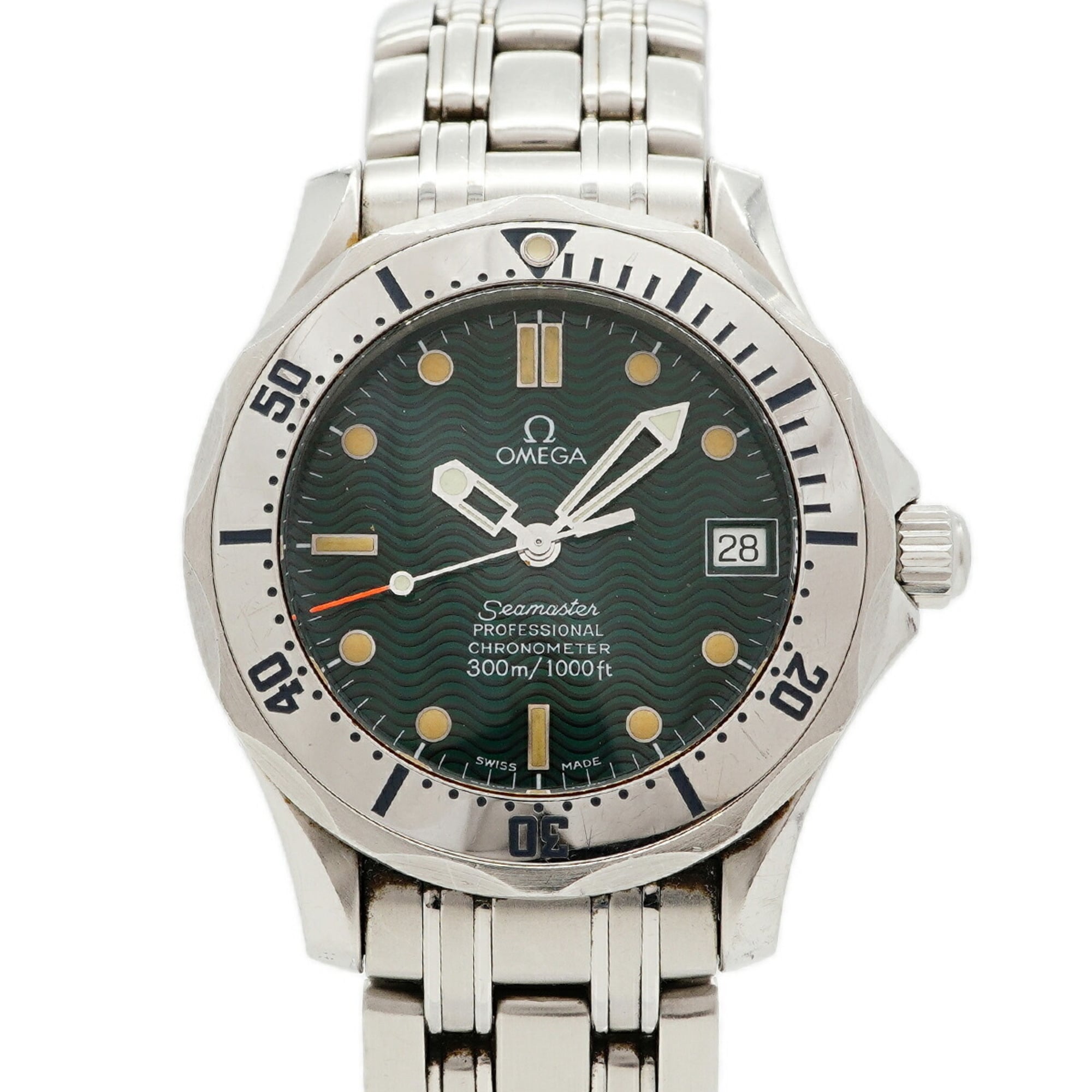Omega Seamaster 300 Jacques Mayol 2553.41 Green Dial 36mm Watch