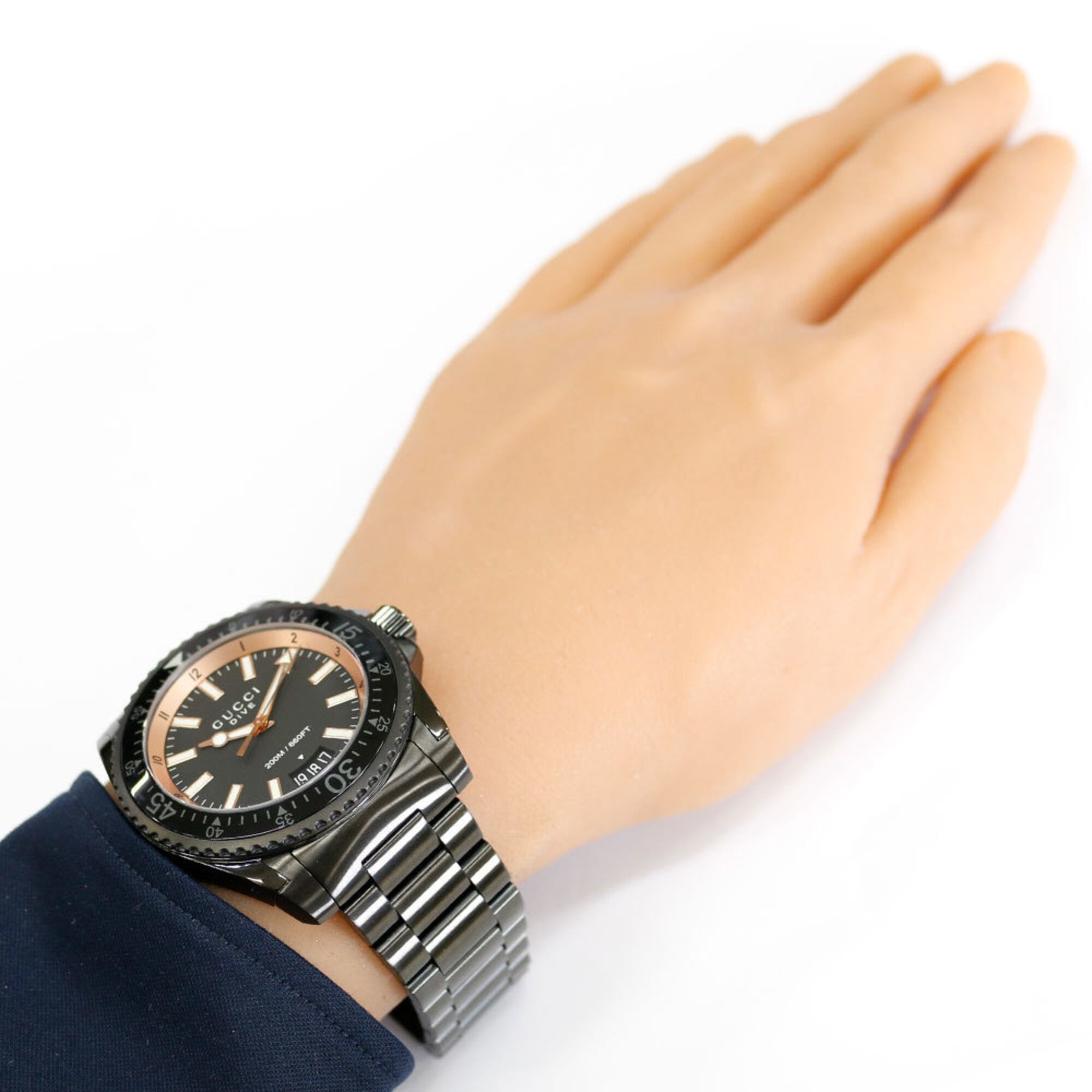 Gucci Dive Watch, Stainless Steel YA136213 (136.2), Quartz, Men's, GUCCI 200M