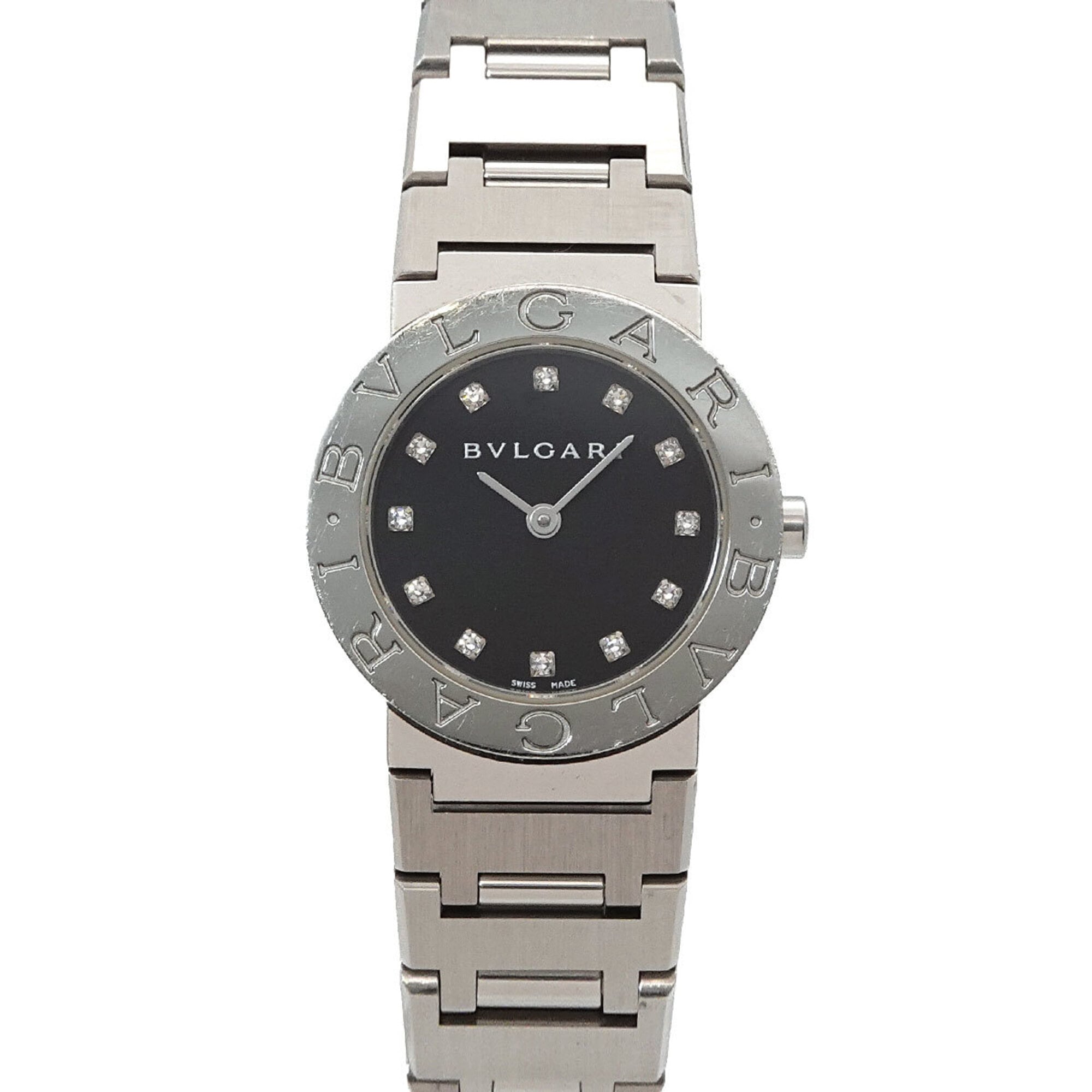 Bvlgari BB26SS Black Dial 26mm Watch