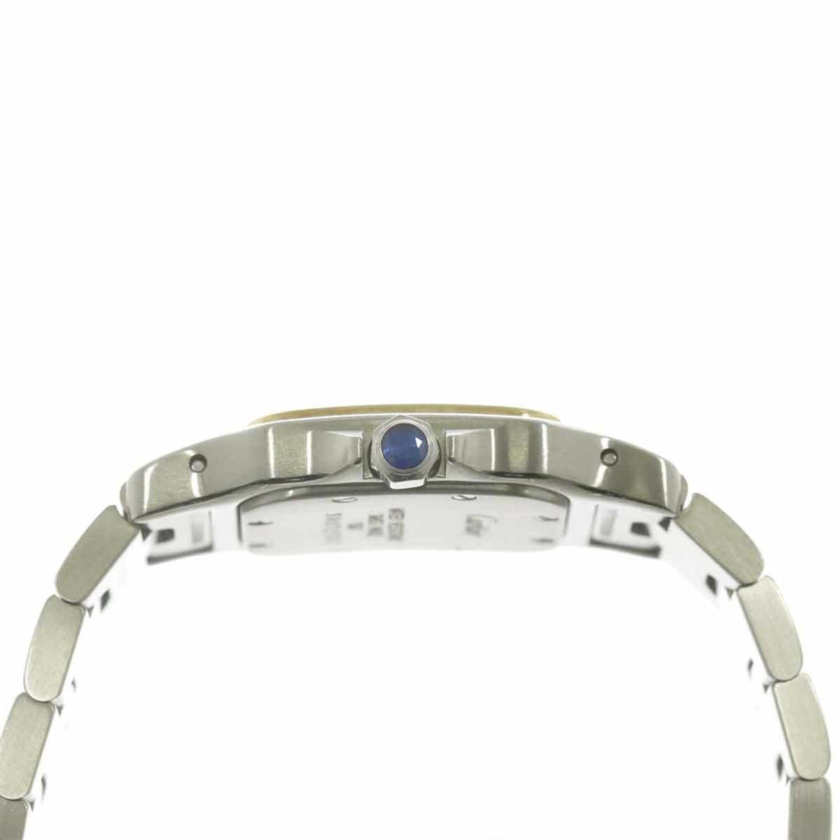 Cartier Santos Galbee SM W20012C4 horloge met ivoorkleurige wijzerplaat, 23 mm