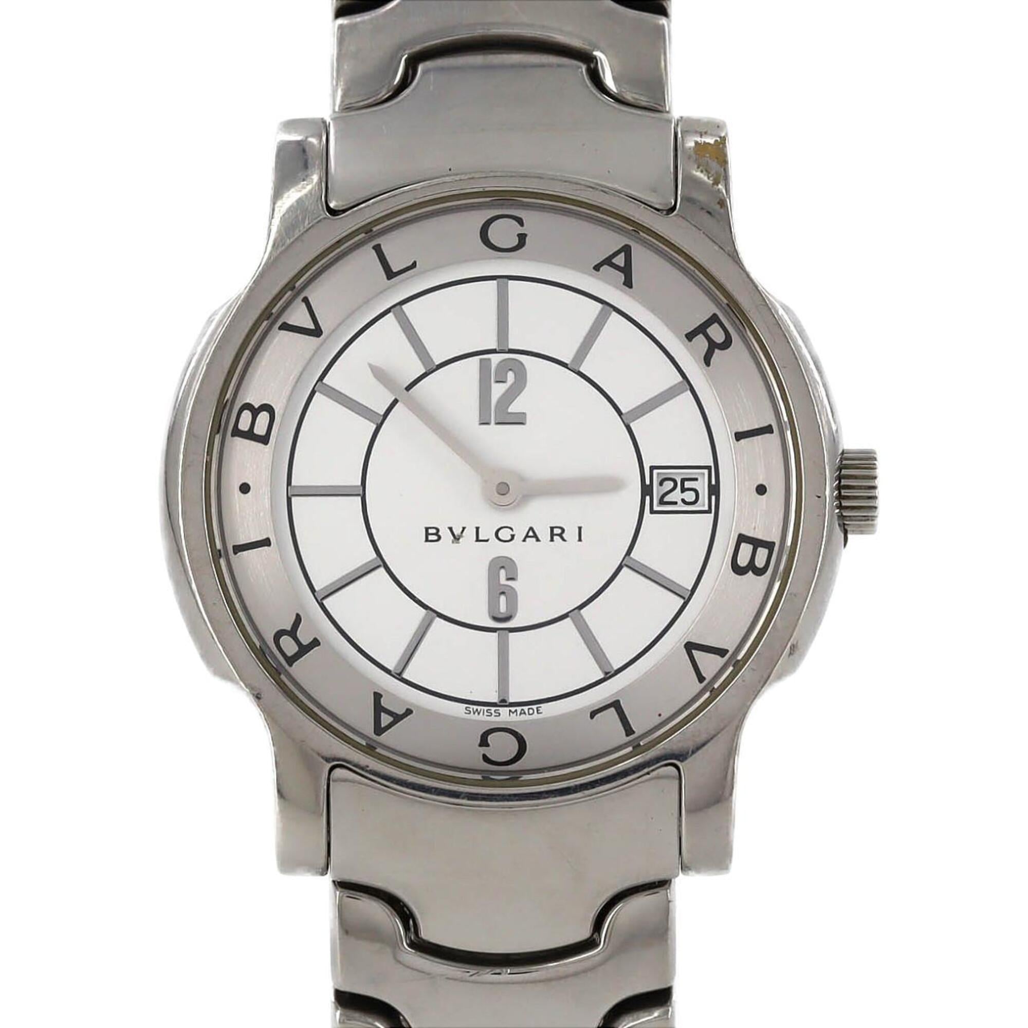 Bvlgari Bulgari Solotempo ST35S/ST35WSSD White Dial 35mm Watch