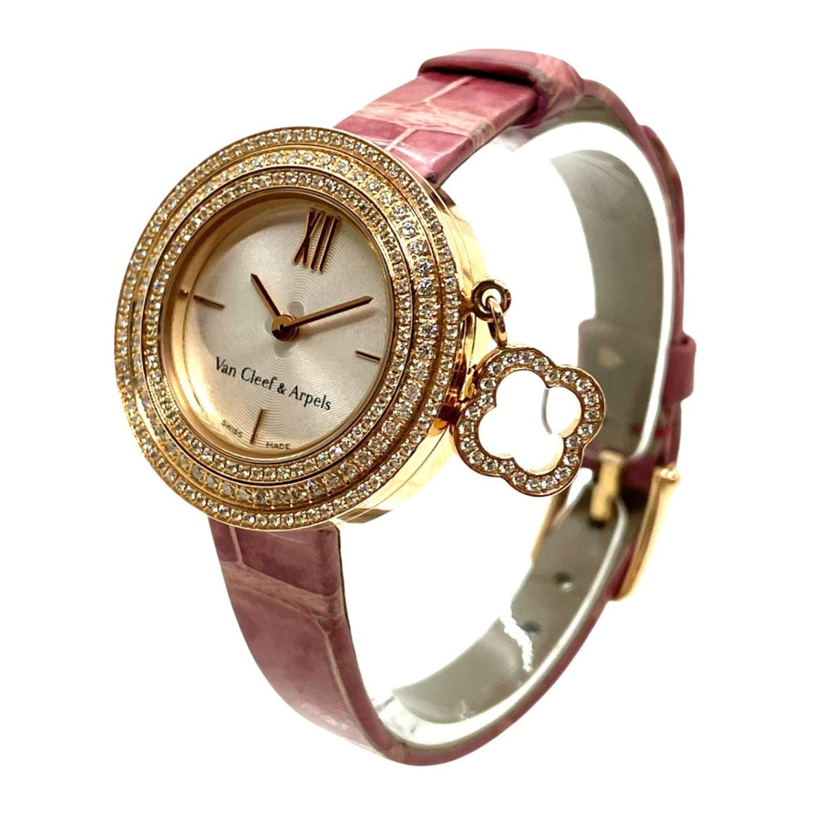 Van Cleef & Arpels Charm Bezel Diamond HH69544 Silver Dial 26mm Watch