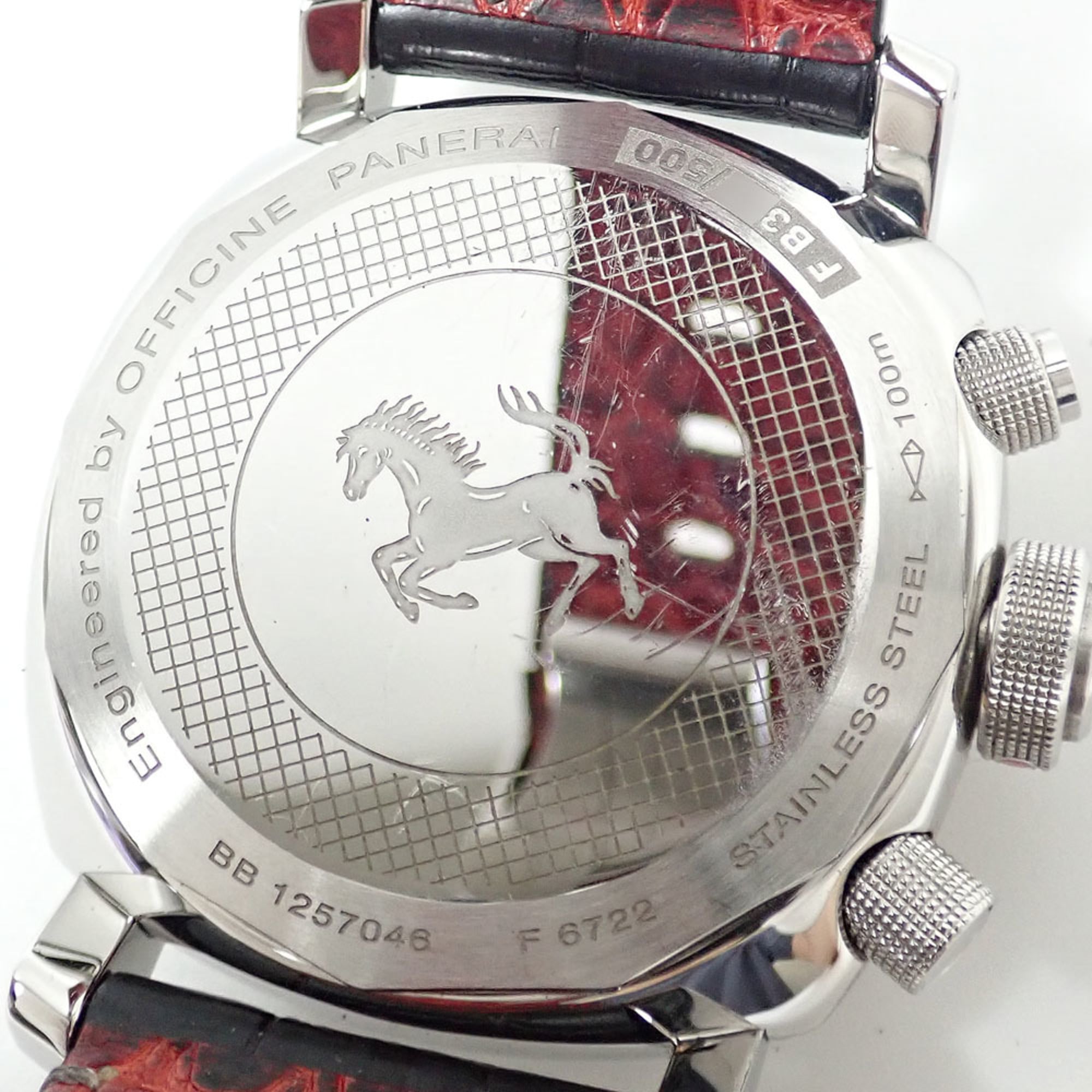 Panerai Ferrari Gran Turismo Automatic Stainless Steel Leather Strap FER00018 (Automatic )