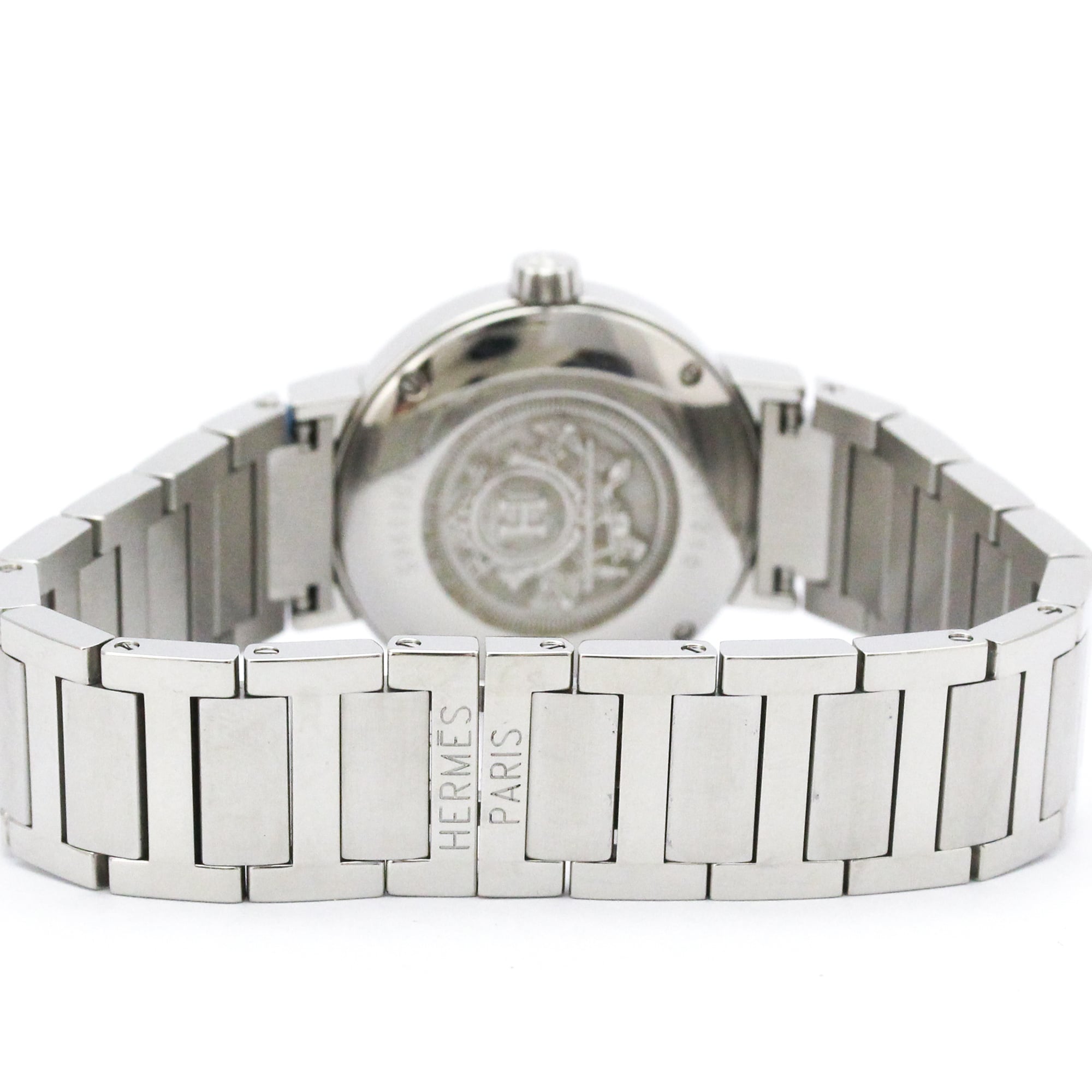 HERMES Nomade Steel Auto Quartz Ladies Watch NO1.210 Polished