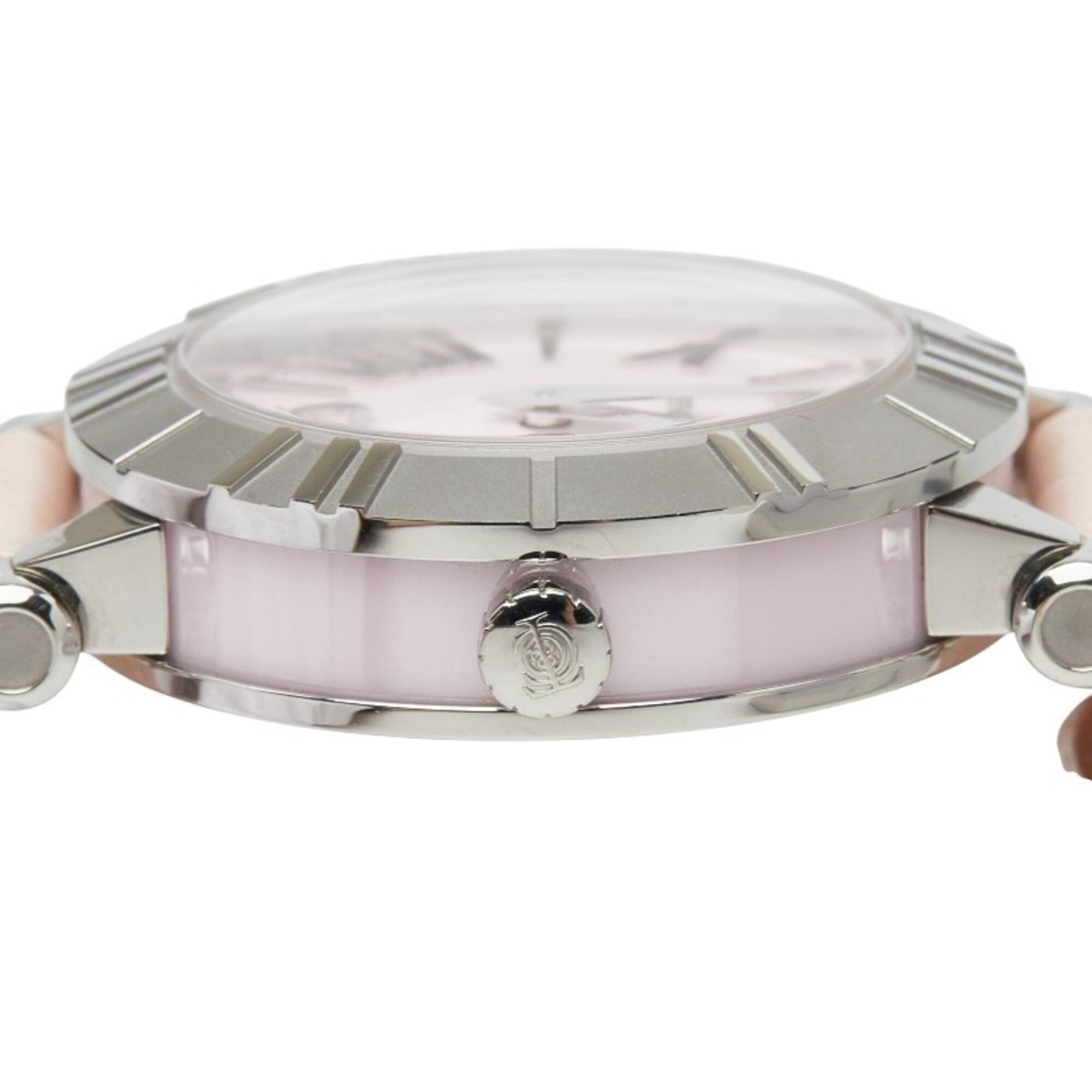 Montre Tiffany &amp; Co. Atlas Z1300.11.11A31A41A Quartz cadran Rose acier inoxydable, cuir et céramique, pour femme