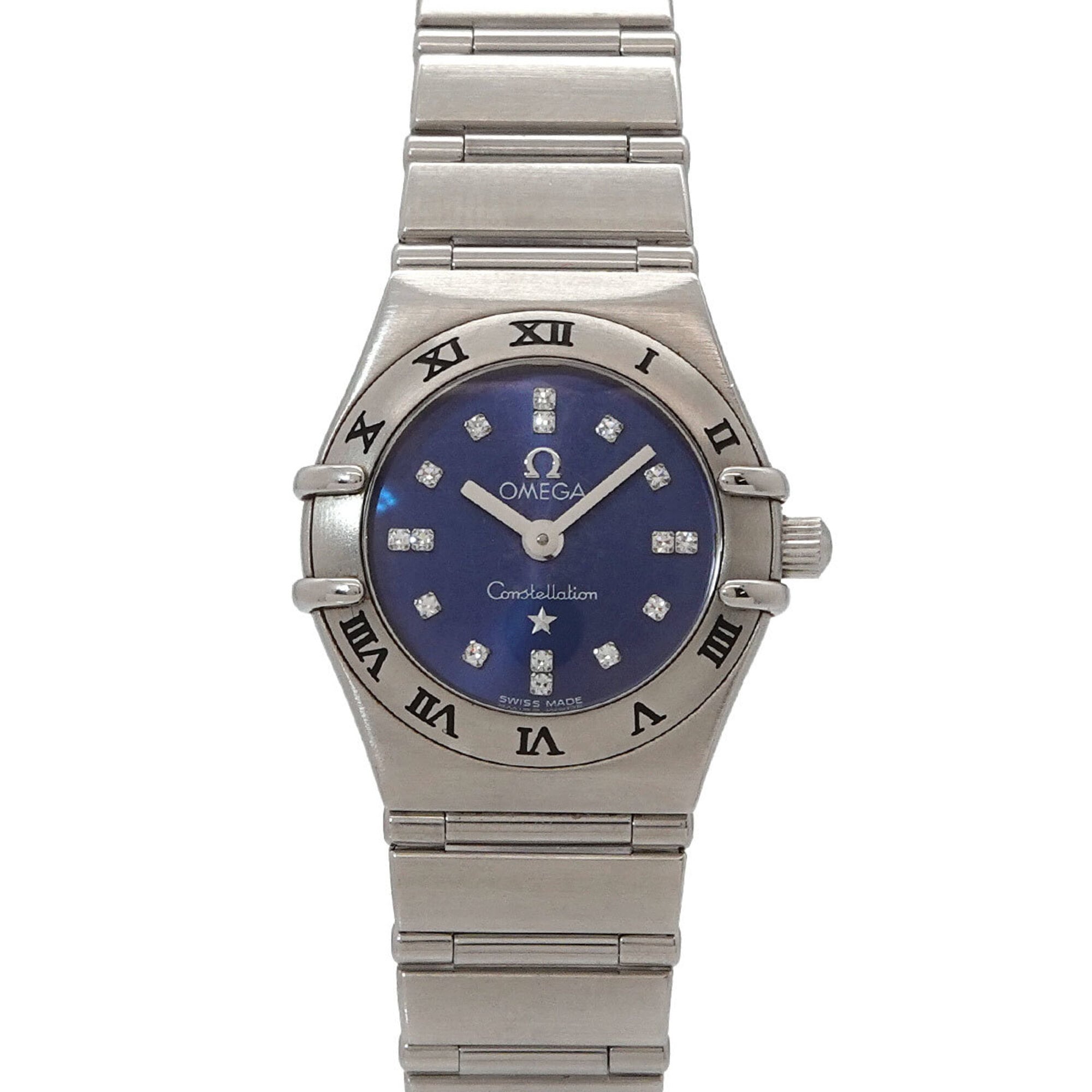 Omega Constellation Mini Cindy Crawford Limited Edition (1999 pieces) 1563 86 Ladies' Watch 16 Diamonds Blue Quartz