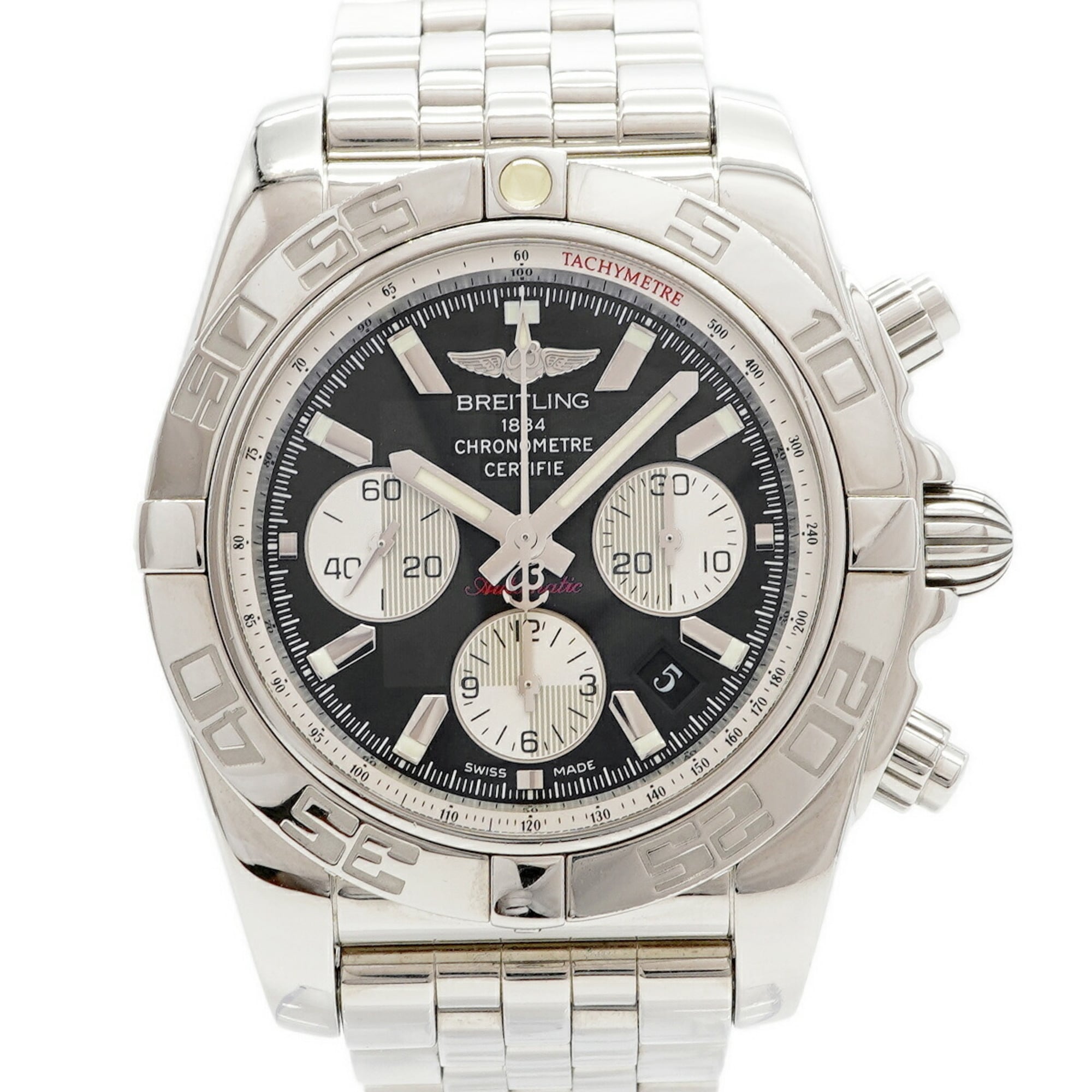 Breitling Chronomat AB0110 Black Dial 43mm Watch
