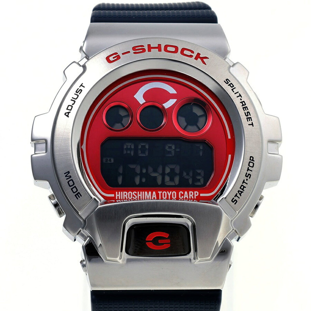 Casio G-SHOCK Hiroshima Toyo Carp GM-6900CARP23-1JR Horloge met rode wijzerplaat, 49 mm
